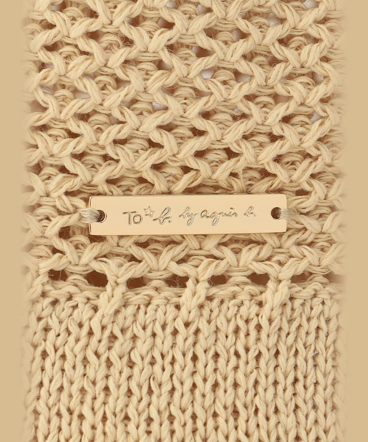 To b. by agnès b. クロシェ ハット ホワイト