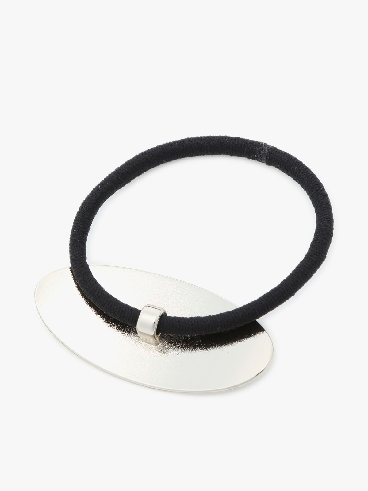 To b. by agnès b. メタル ロゴ ヘアタイ シルバー