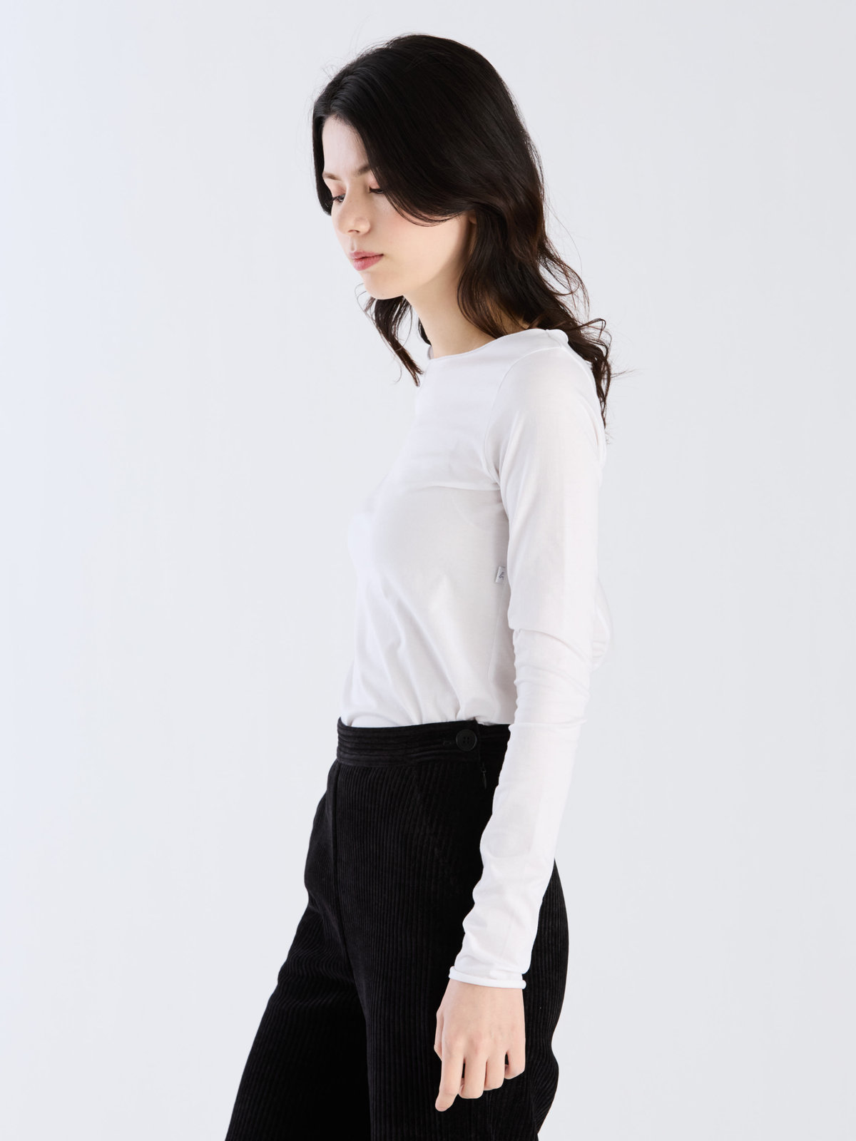 FEMME ウィメンズ オーガニックコットン 長袖 Tシャツ "Ultra" ホワイト