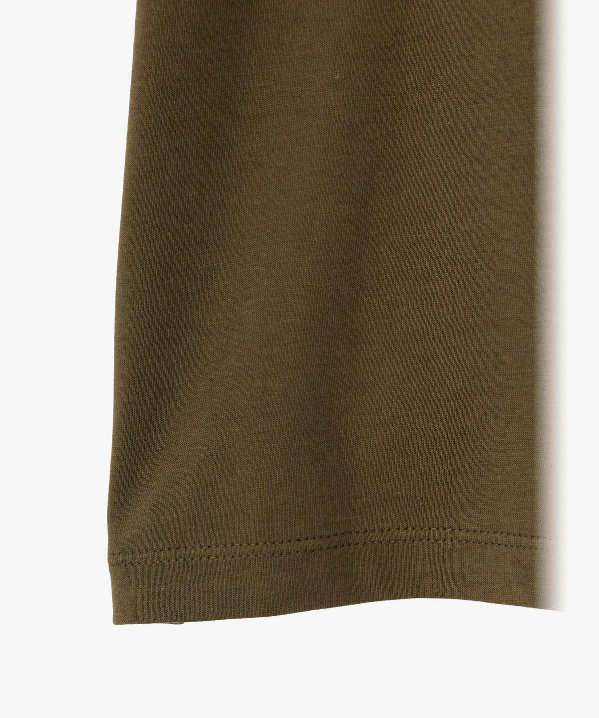 ENFANT ユニセックス キッズ ロゴ アイコニック プリント コットン 長袖 Tシャツ "Lezard" カーキ