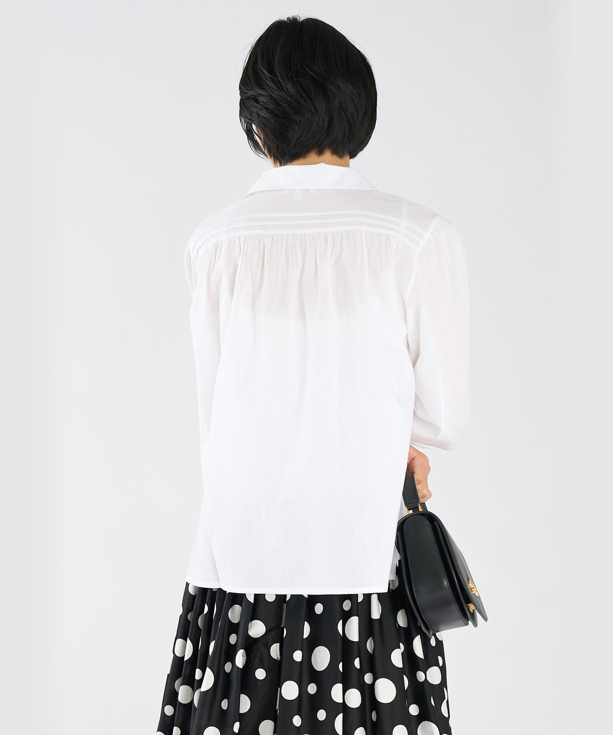 FEMME ウィメンズ コットン 長袖 ブラウス "Alice" ホワイト