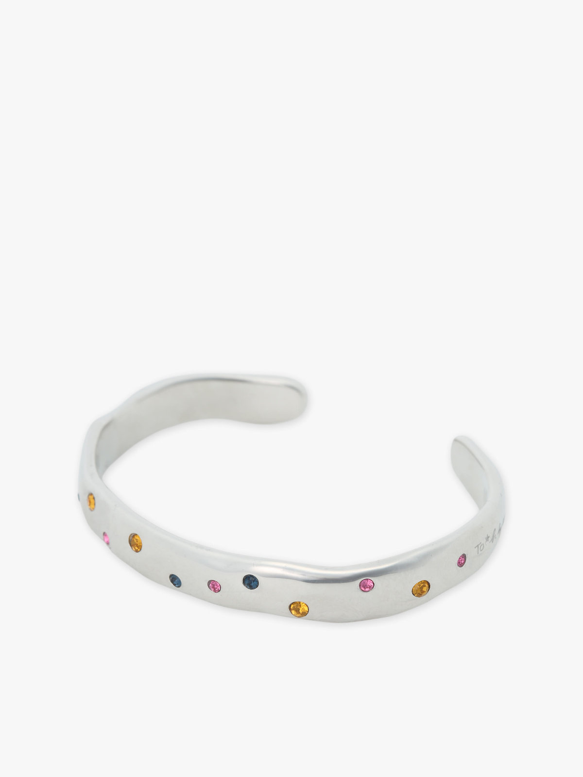 To b. by agnès b. マルチカラー ストーン バングル シルバー