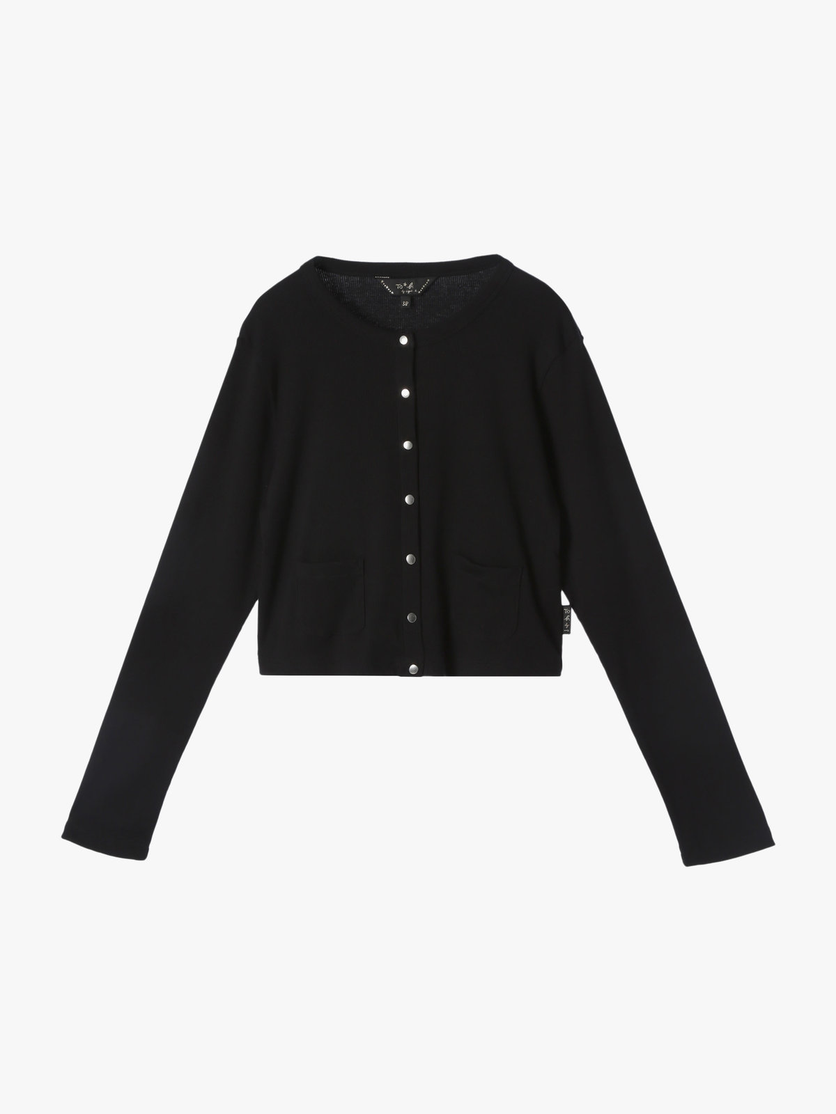 To b. by agnès b. 【Outlet】コットン リブ ジャージー カーディガン ブラック