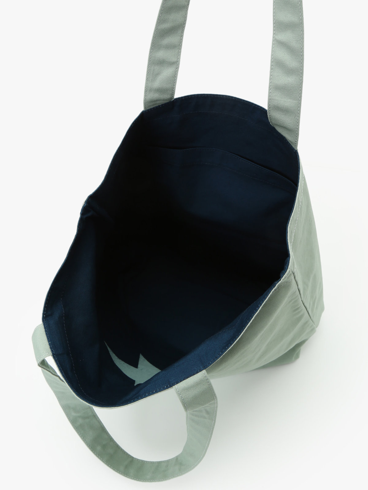 VOYAGE ウィメンズ バッグ＆ウォレット ロゴ コットン リバーシブル トートバッグ "Paulette" YAS18-01 ライトグリーン