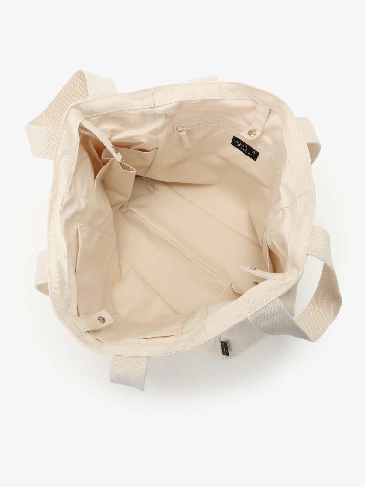 ENFANT ユニセックス キャンバスペアレンツバッグ マザーズバッグ オフホワイト