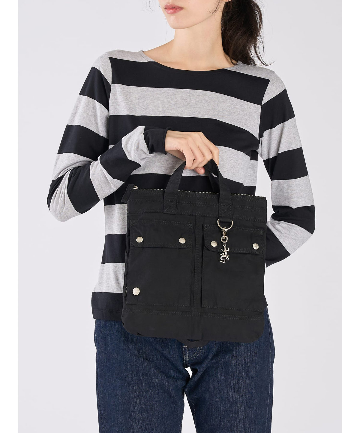 VOYAGE メンズ バッグ＆ウォレット agnes b. x POTR 2way ヘルメットバッグ(S) POTR01-02 ブラック