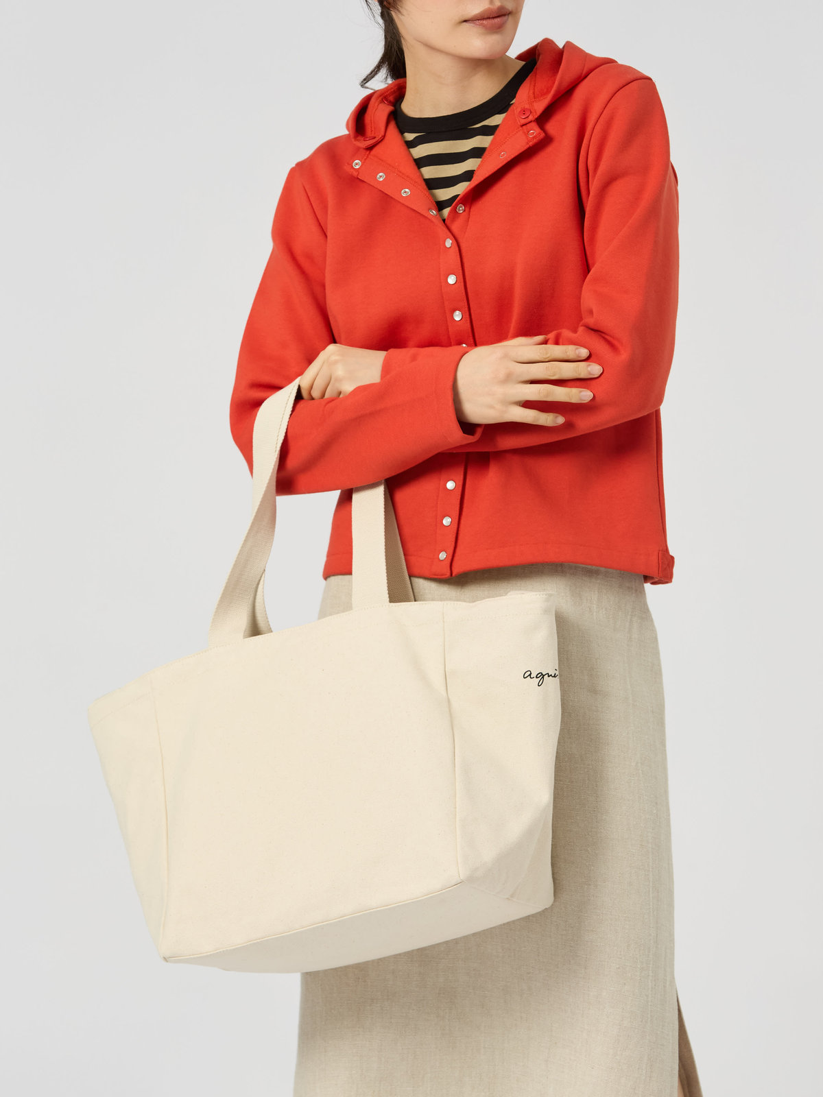 ENFANT ユニセックス キャンバスペアレンツバッグ マザーズバッグ オフホワイト