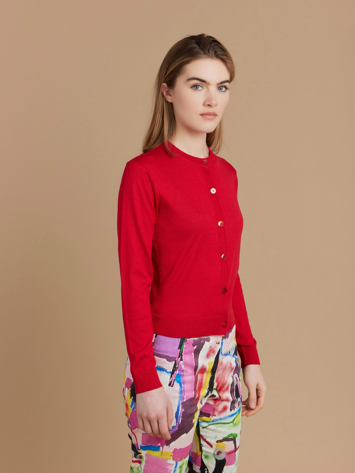 FEMME ウィメンズ 【Outlet】LZ46 CARDIGAN カーディガン レッド