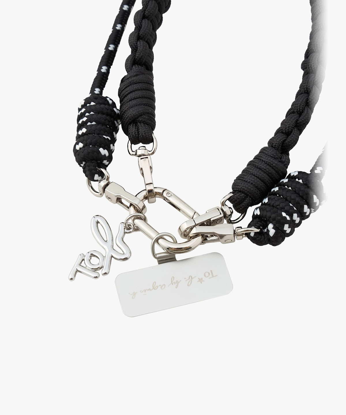 To b. by agnès b. モバイル ショルダーストラップ＆ハンドルストラップ セット ブラック