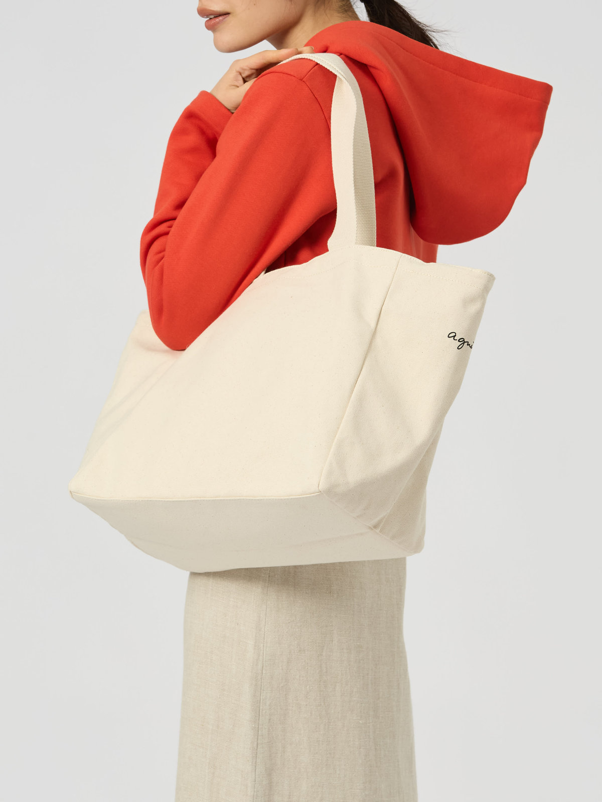 ENFANT ユニセックス キャンバスペアレンツバッグ マザーズバッグ オフホワイト