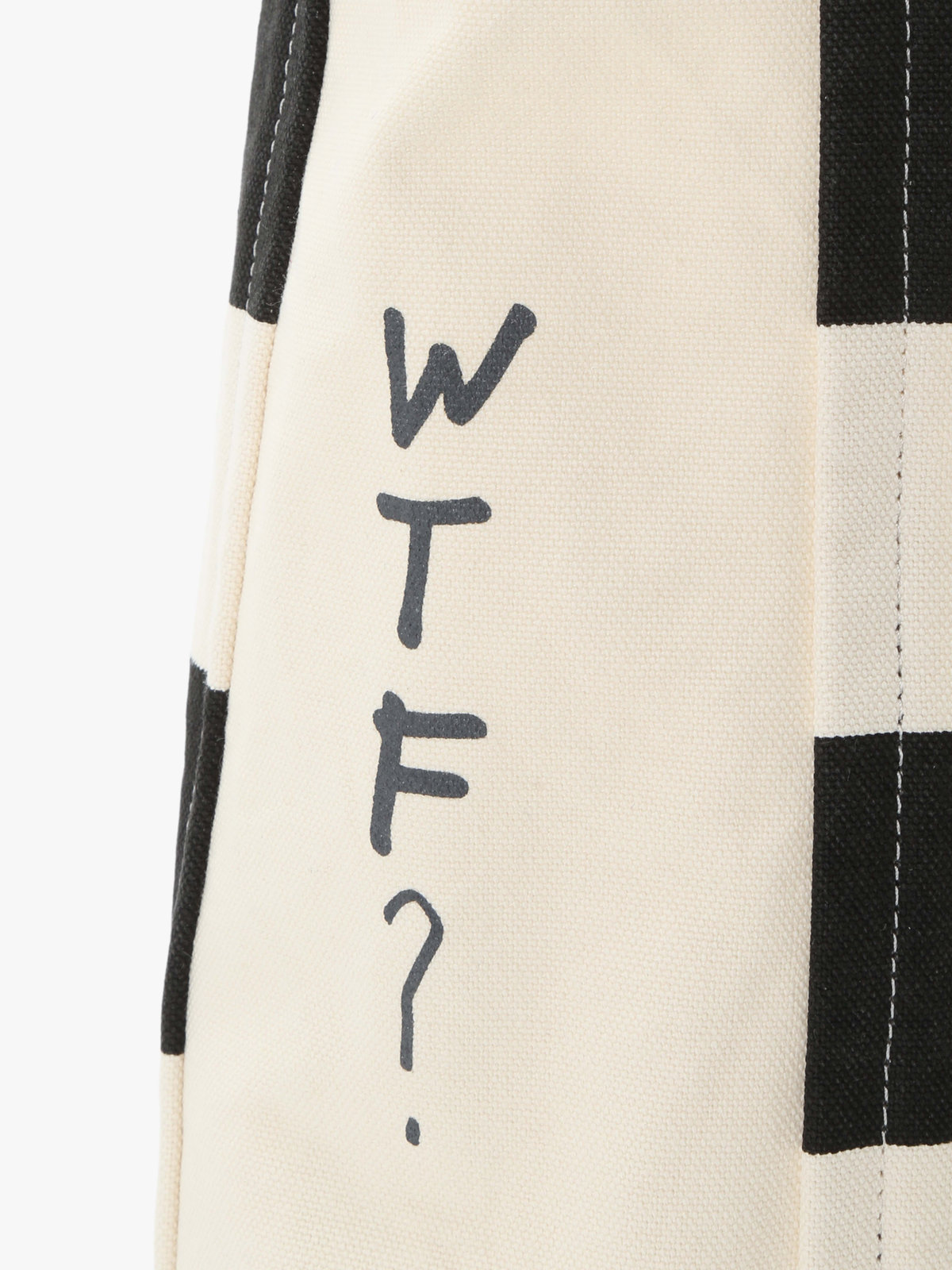 HOMME メンズ agnes b. x NH ボーダートートバッグ ブラック