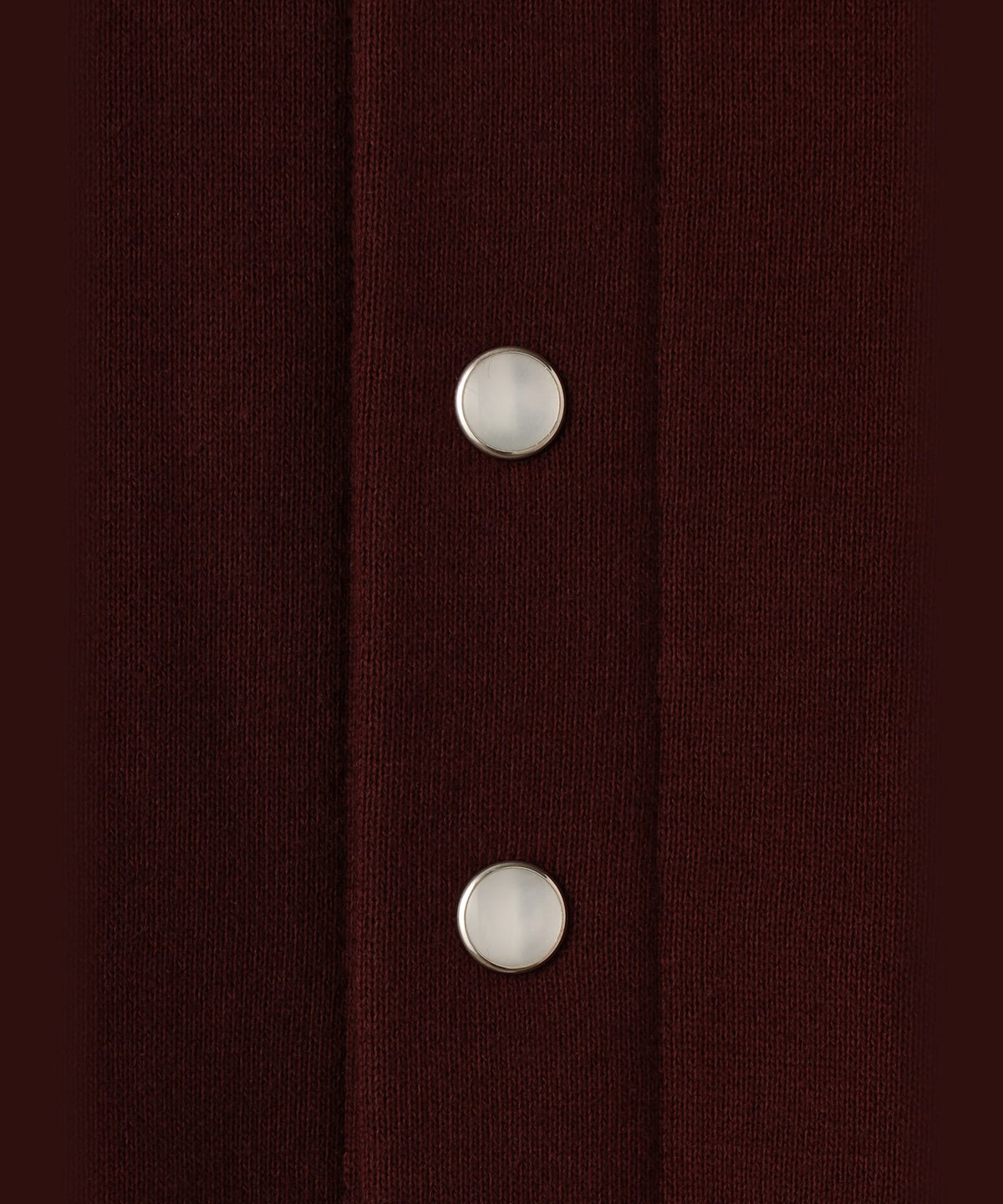 HOMME メンズ メンズ ロゴ 刺繍 コットン ブルゾン "Senga" ボルドー