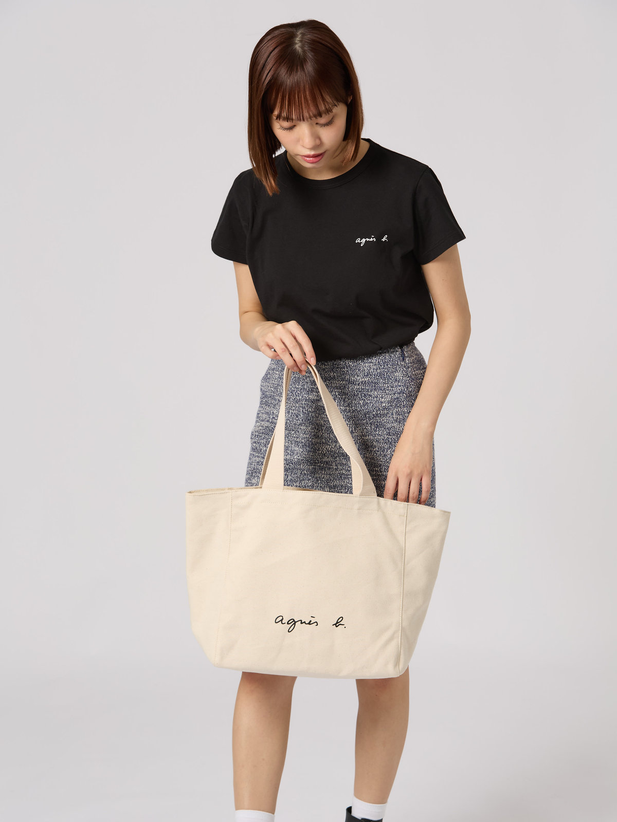 VOYAGE ウィメンズ バッグ＆ウォレット WEB限定 ロゴトートバッグ GO03‐01 ホワイト