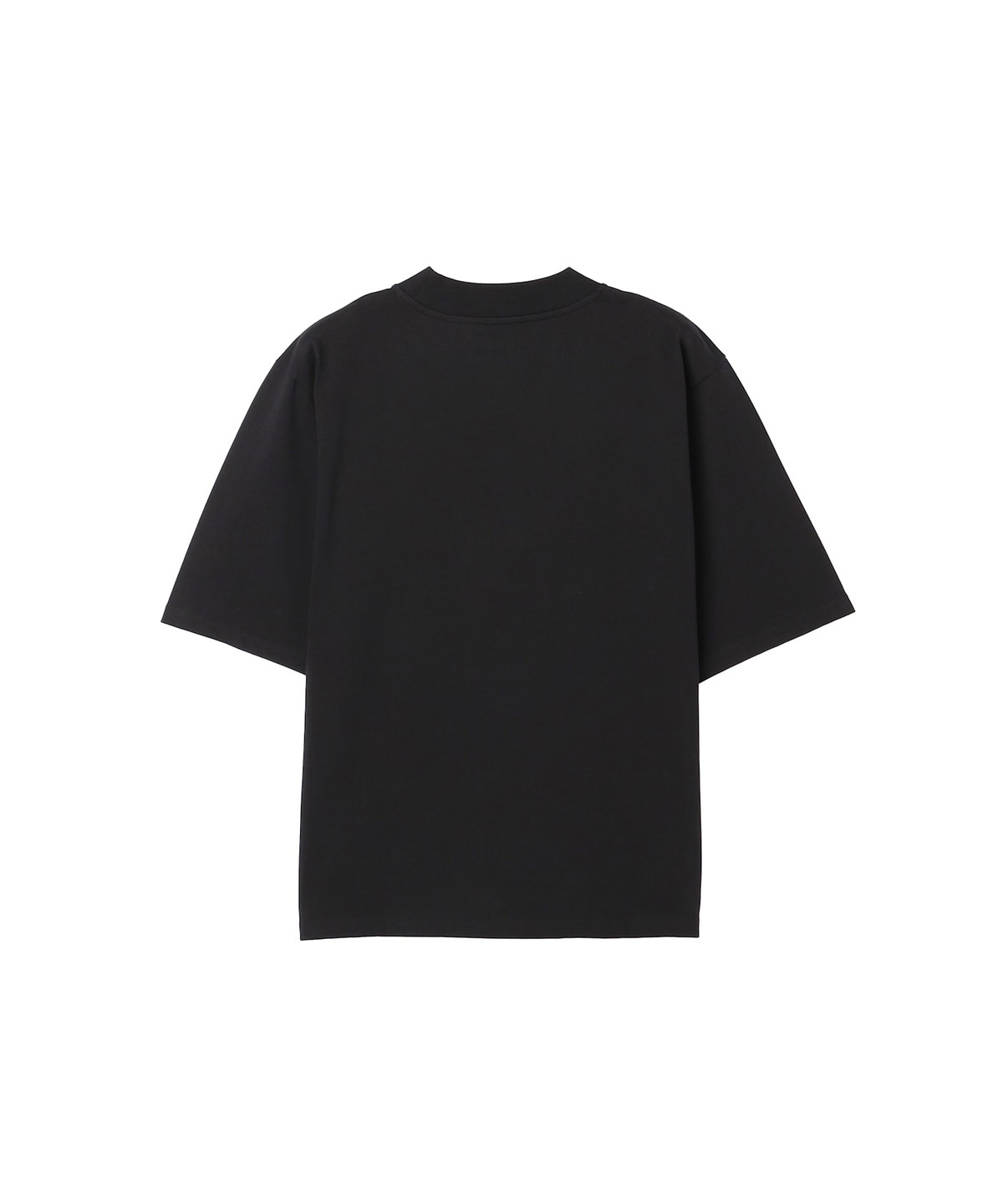 HOMME メンズ メンズ 刺繍 コットン 半袖 Tシャツ "Lezard" ブラック