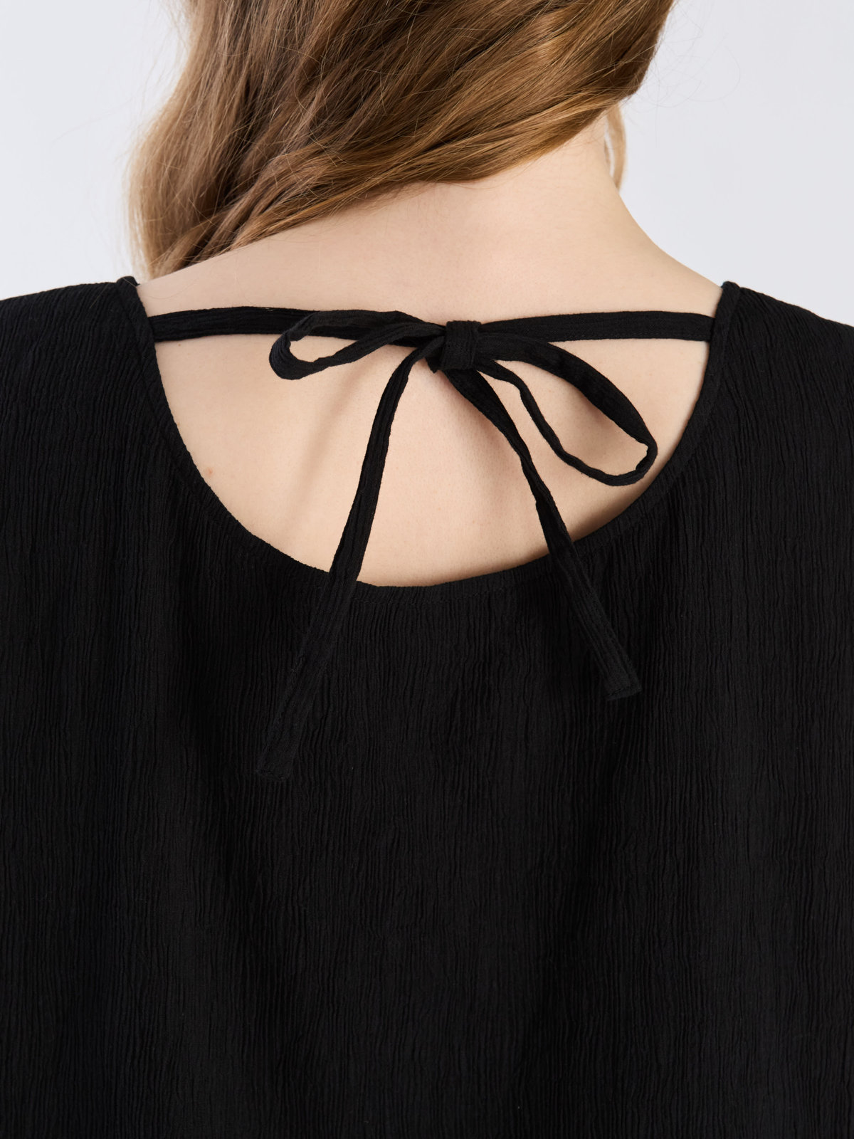 To b. by agnès b. 【Outlet】コットンクレープドレス ブラック