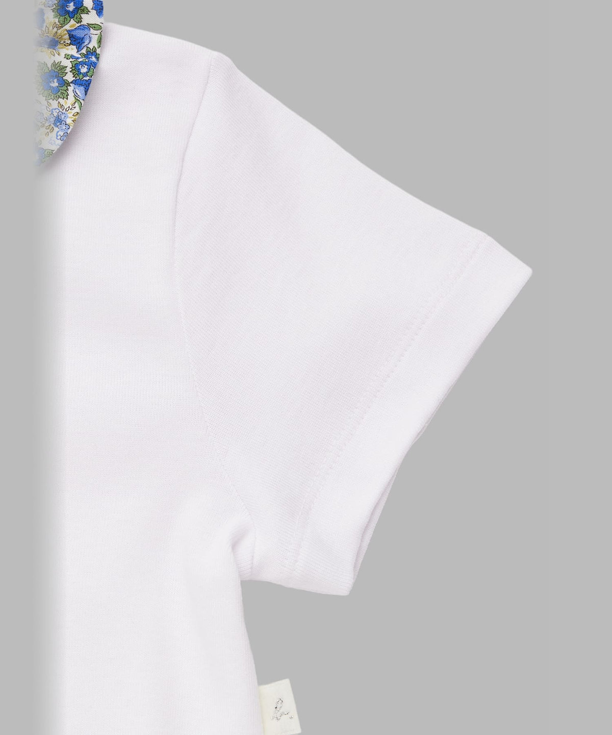 ENFANT ガールズ キッズ フラワープリント コットン 半袖 ブラウス ブルー系その他