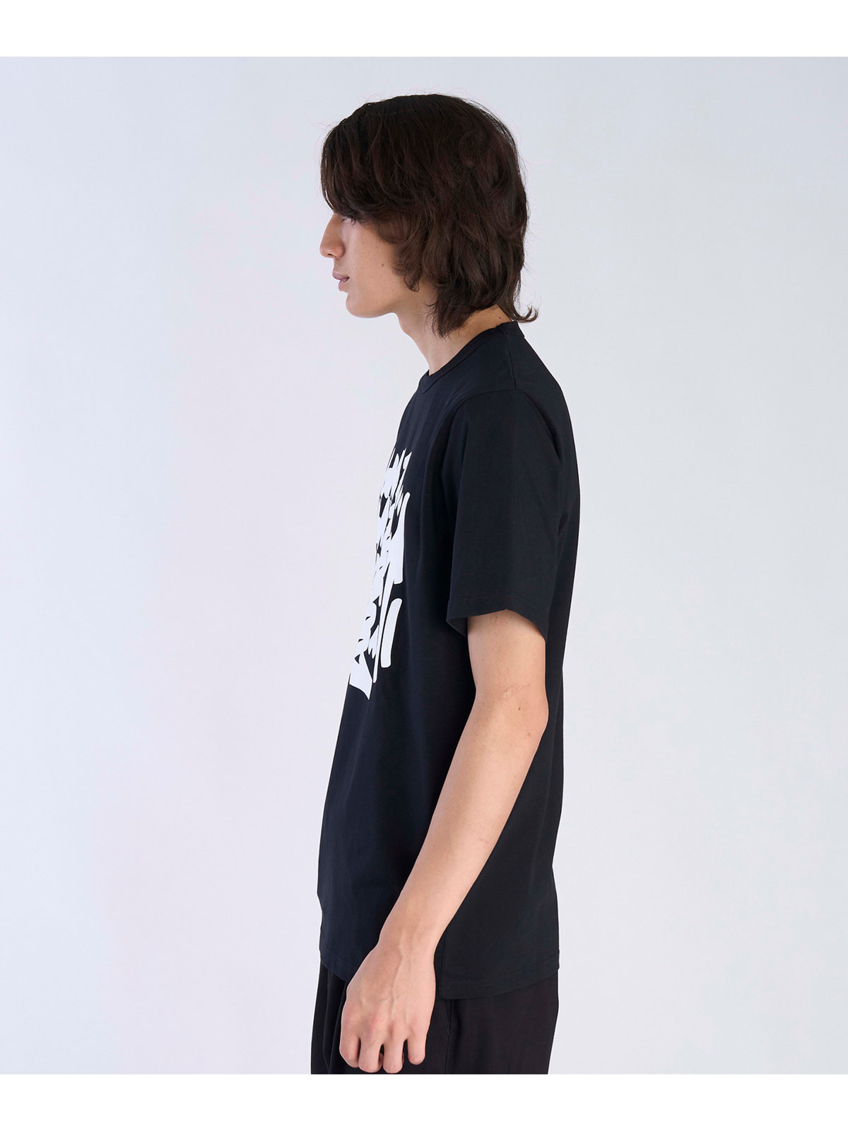 FEMME ウィメンズ プリント コットン 半袖 アーティスト Tシャツ "JonOne" ブラック