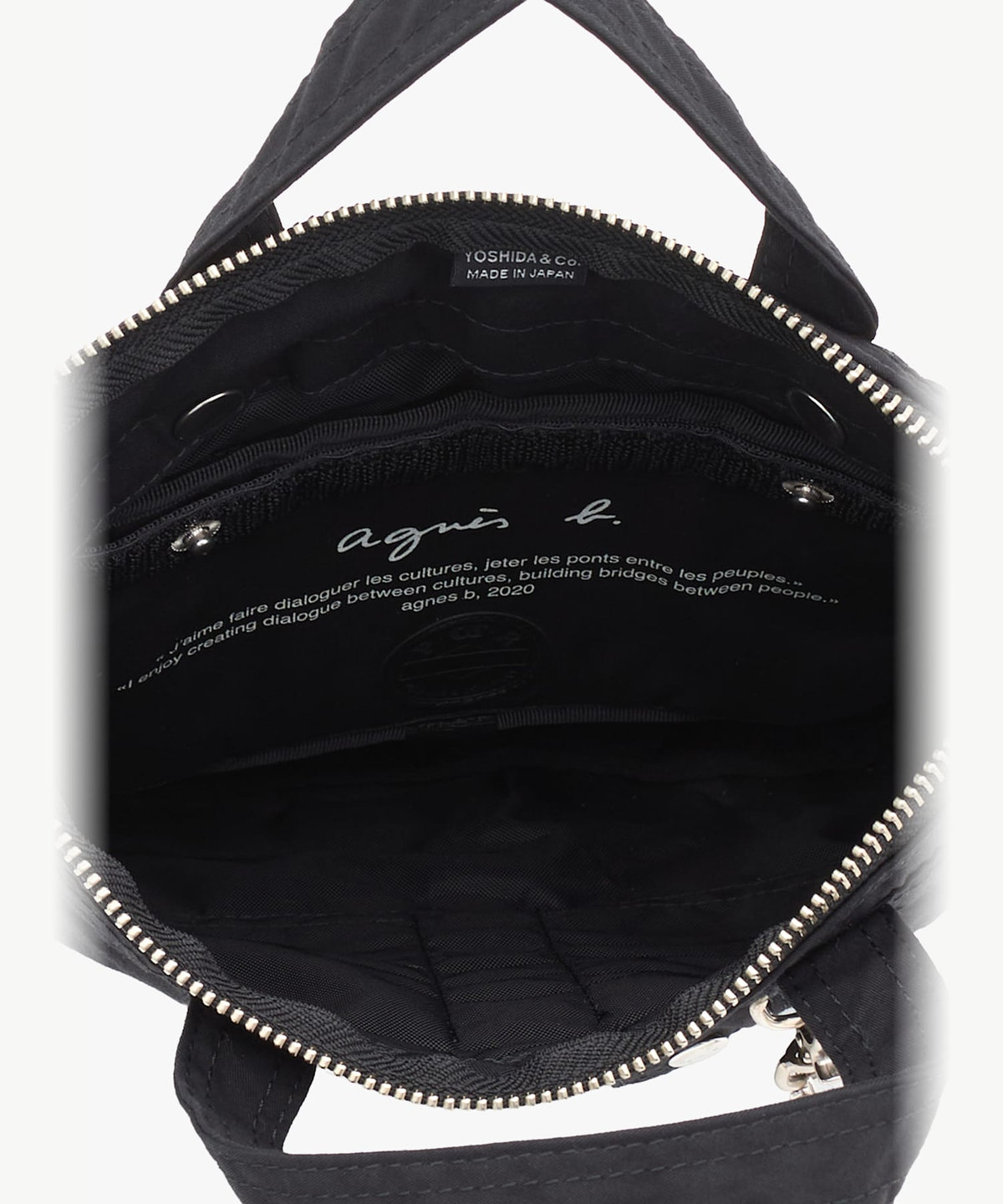 VOYAGE メンズ バッグ＆ウォレット agnes b. x POTR 2way ヘルメットバッグ(S) POTR01-02 ブラック