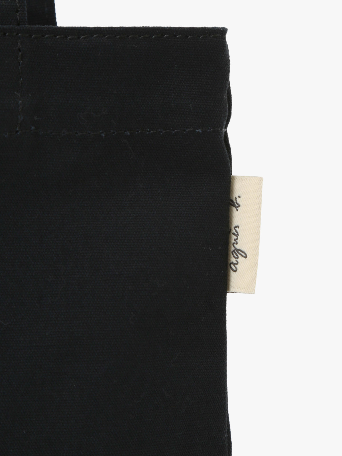 VOYAGE ウィメンズ バッグ＆ウォレット ロゴ コットン ハンドバッグ ”Paulette” YAS18-02 ブラック