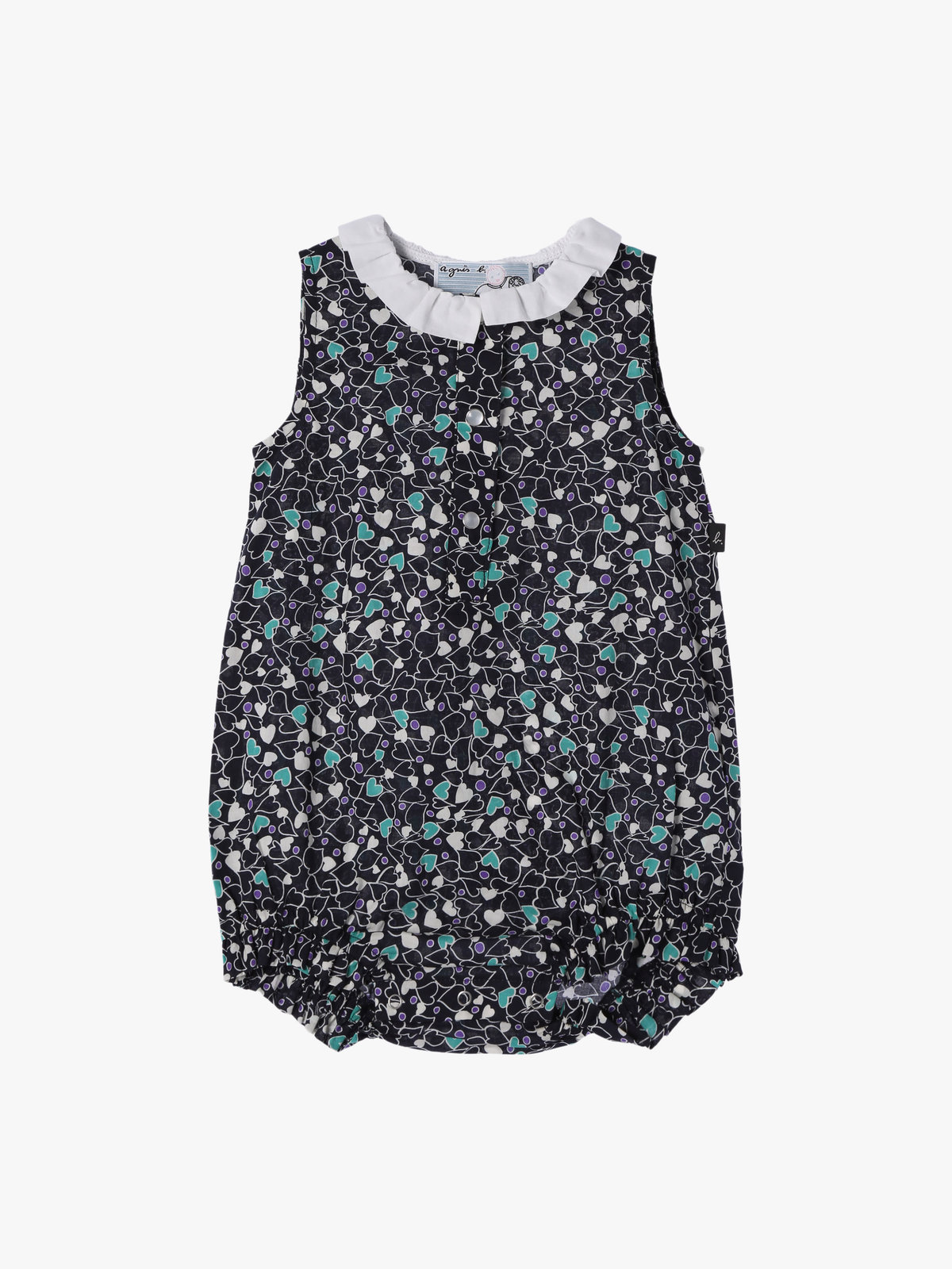 ENFANT ベビー 【Outlet】IDR5 L GRENOUILLE ベビー コンビネゾン ネイビー