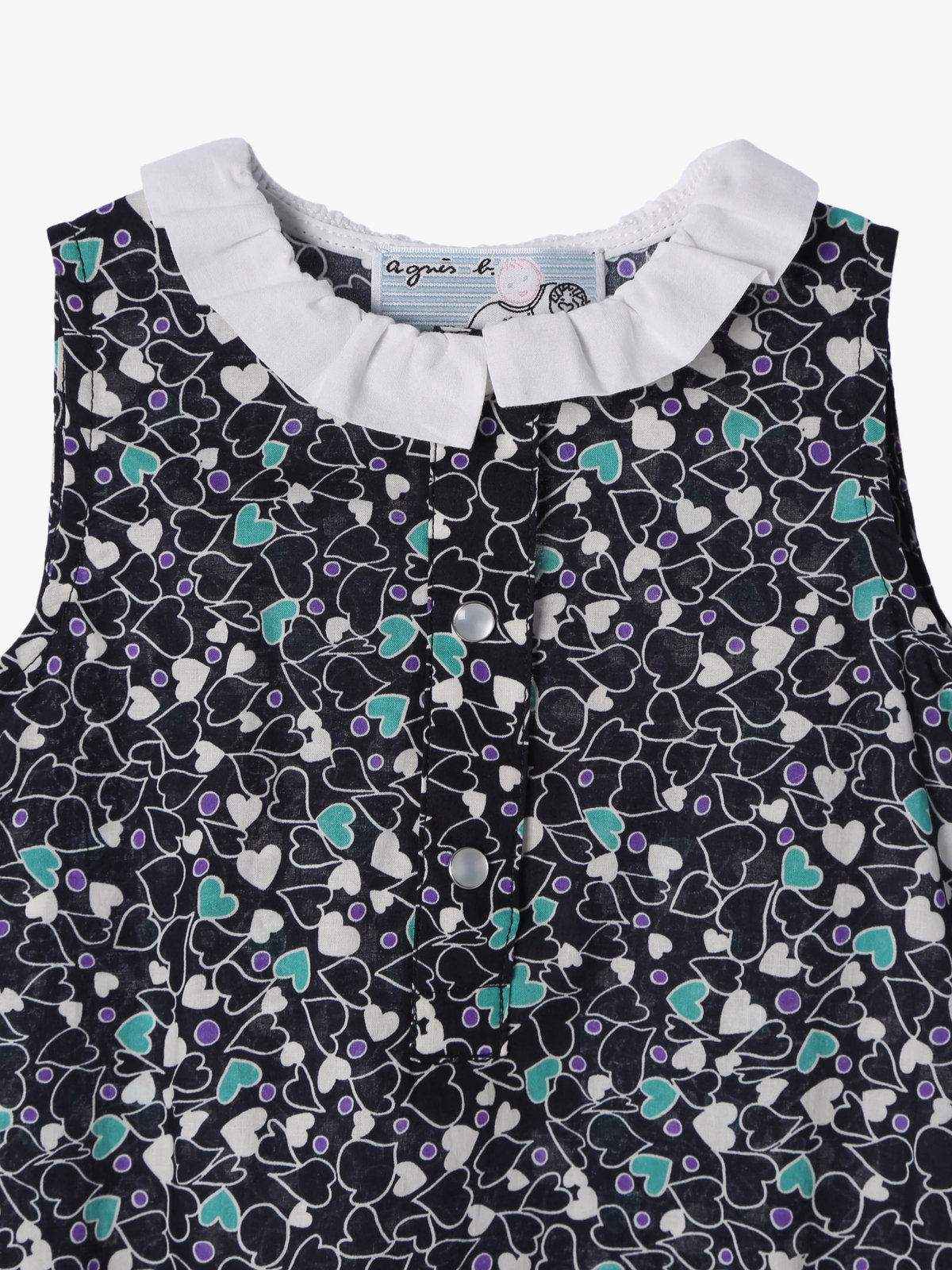 ENFANT ベビー 【Outlet】IDR5 L GRENOUILLE ベビー コンビネゾン ネイビー