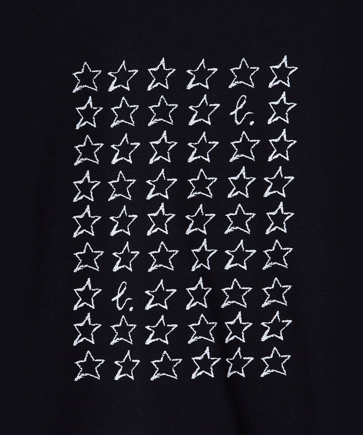 ENFANT ユニセックス キッズ "b." ロゴ コットン 長袖 Tシャツ "Etoile" ブラック