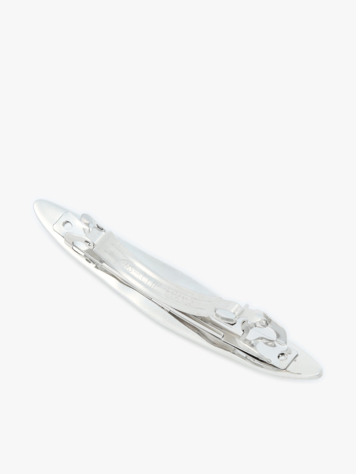 To b. by agnès b. マルチカラー ストーン バレッタ シルバー