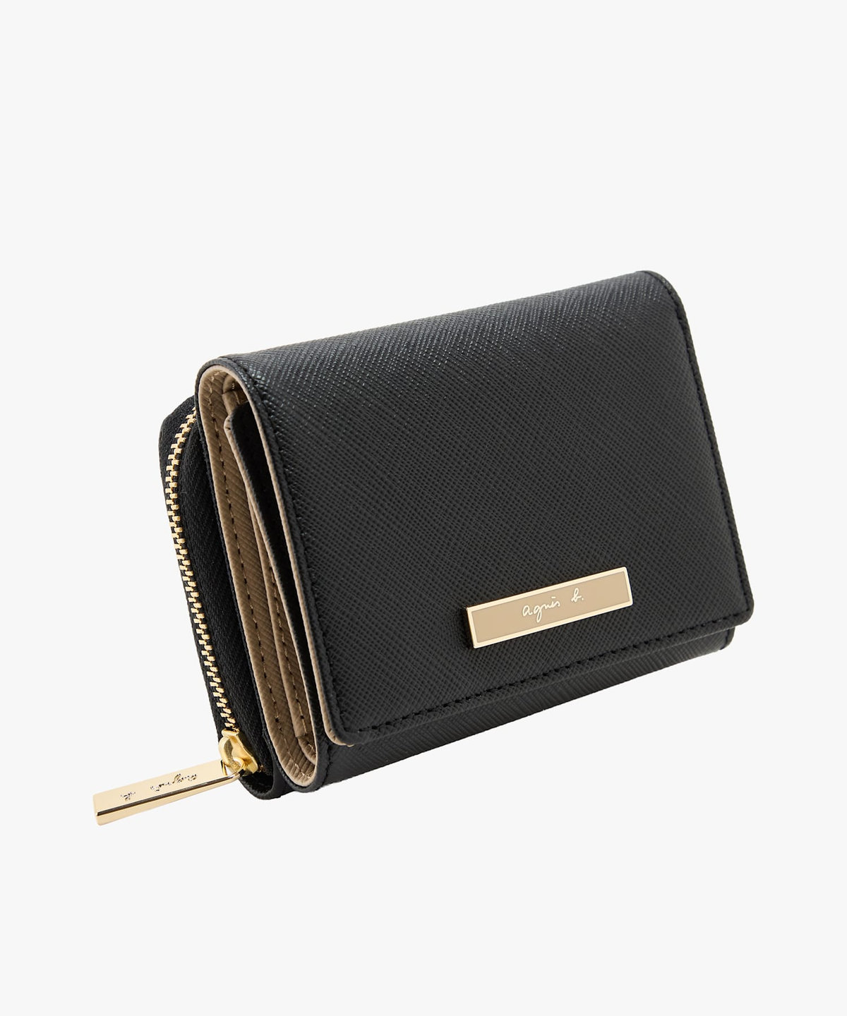 VOYAGE ウィメンズ バッグ＆ウォレット レザー 三つ折り ミニ ウォレット "Erika" QAW05-16 ブラック