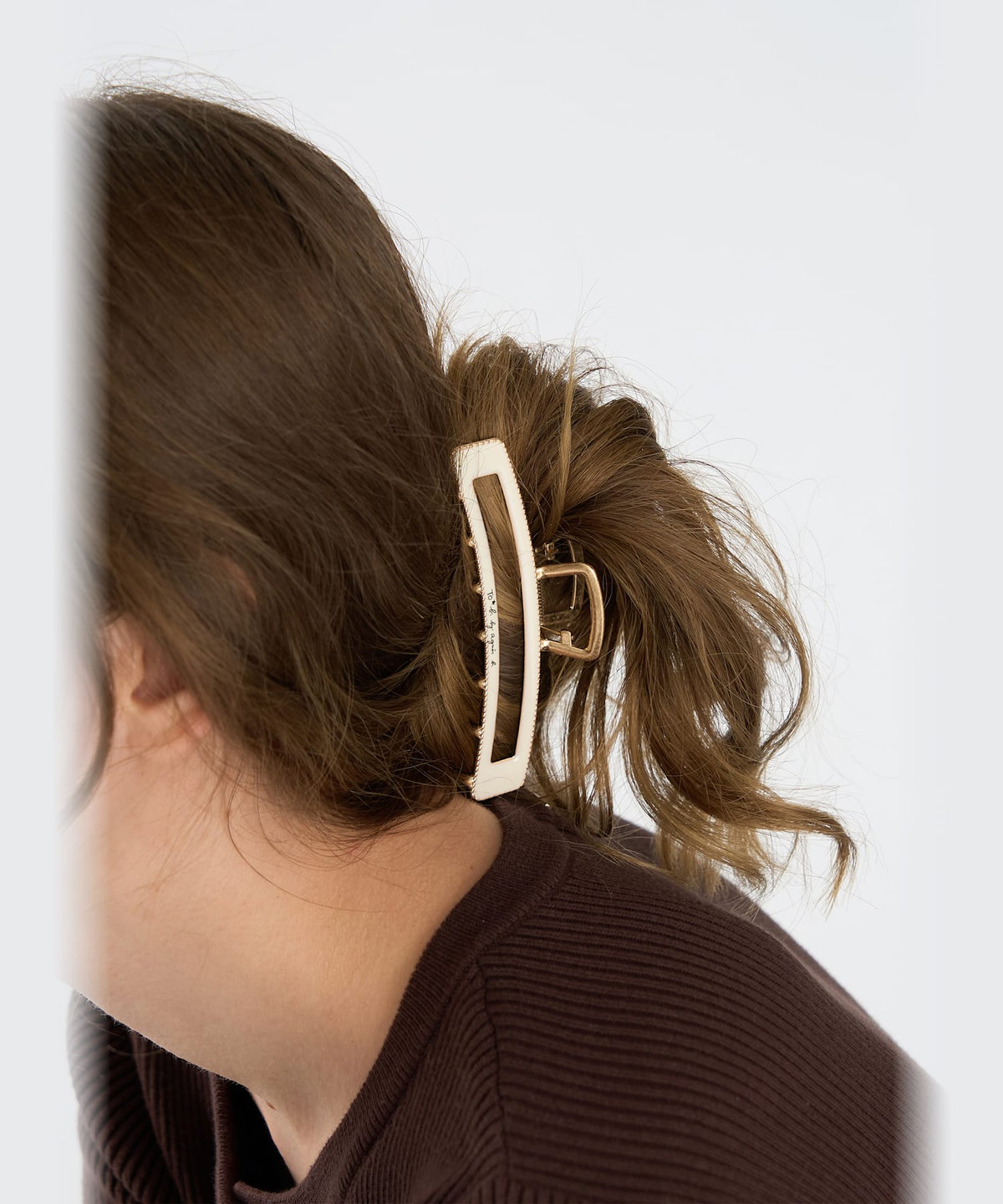 To b. by agnès b. カラー ヘアクリップ ホワイト