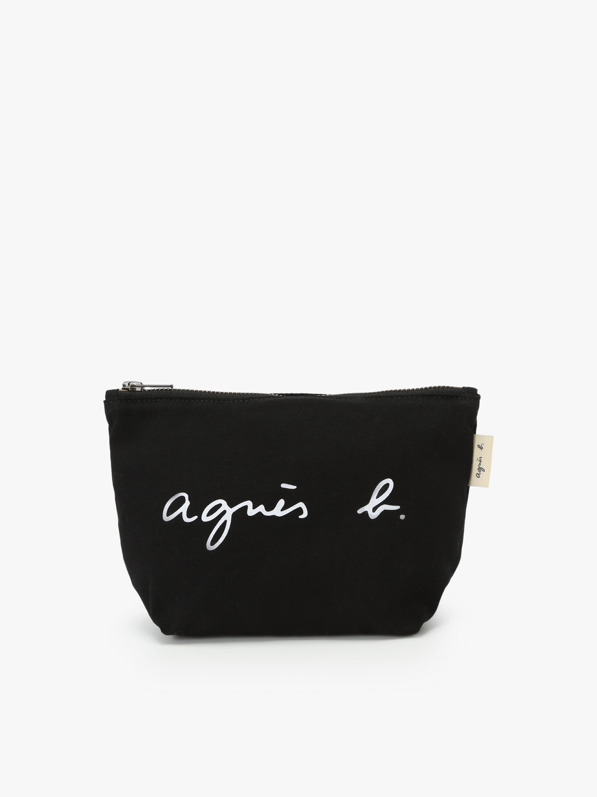 VOYAGE ウィメンズ バッグ＆ウォレット ロゴプリント コットン ポーチ ”Paulette” YAS18-03 ブラック