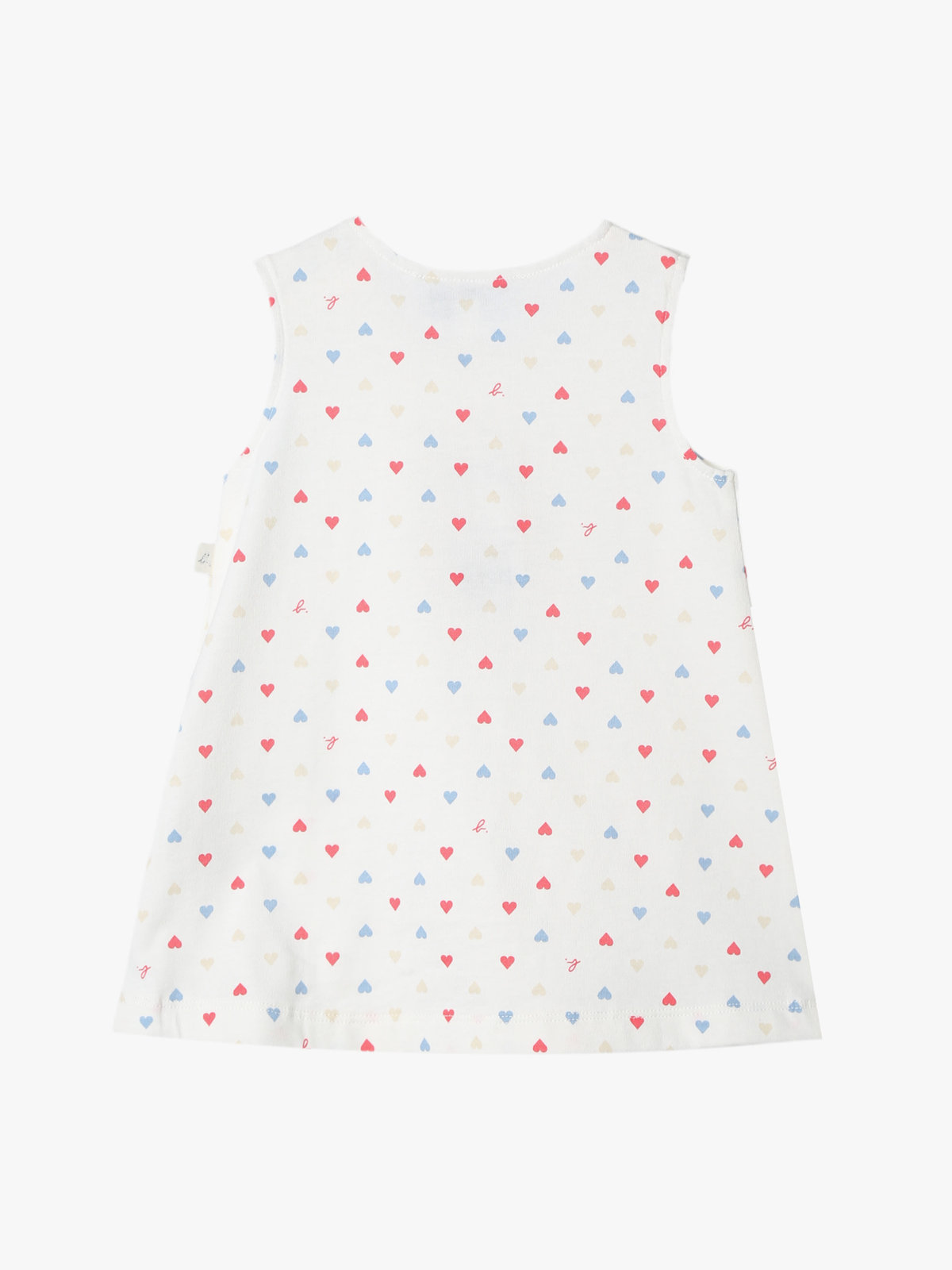 ENFANT ベビー ベビー マルチカラー コットン ノースリーブ ワンピース "Barbie" ホワイト