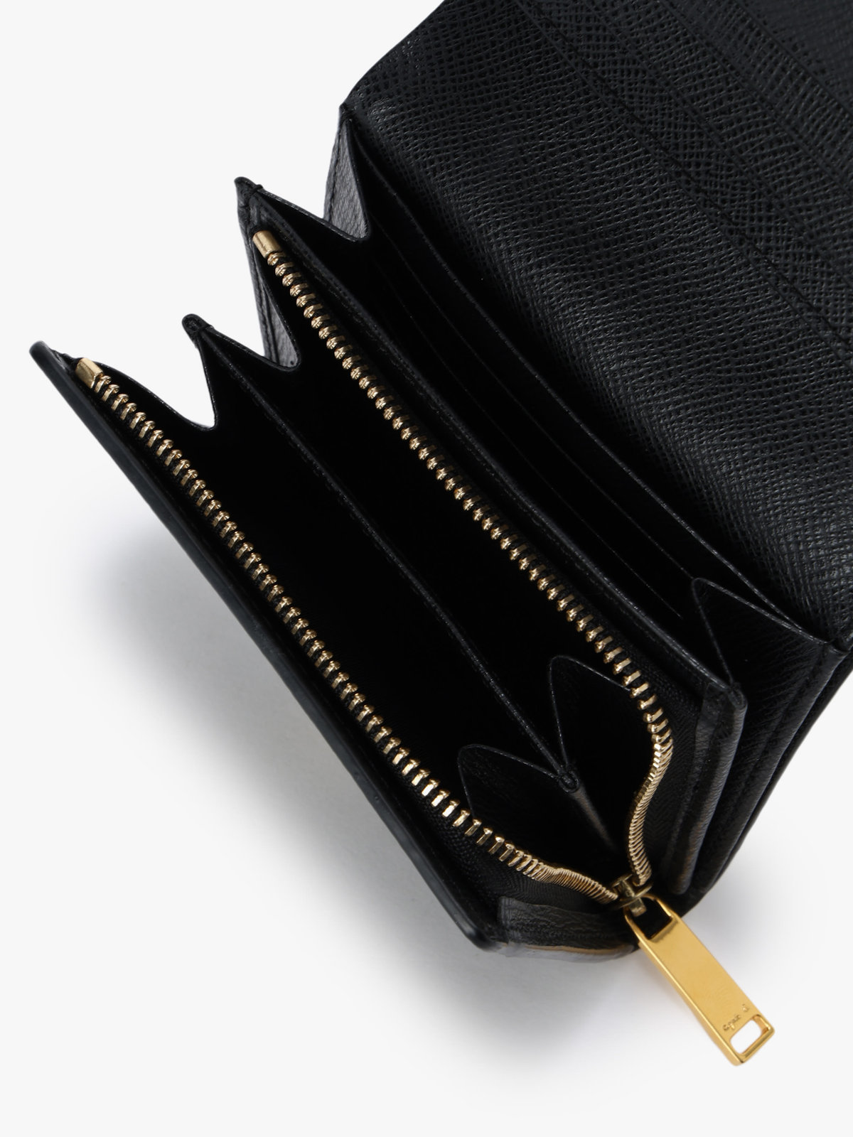 VOYAGE ウィメンズ バッグ＆ウォレット レザー 二つ折り ウォレット ”City” ZAW07-01 ブラック