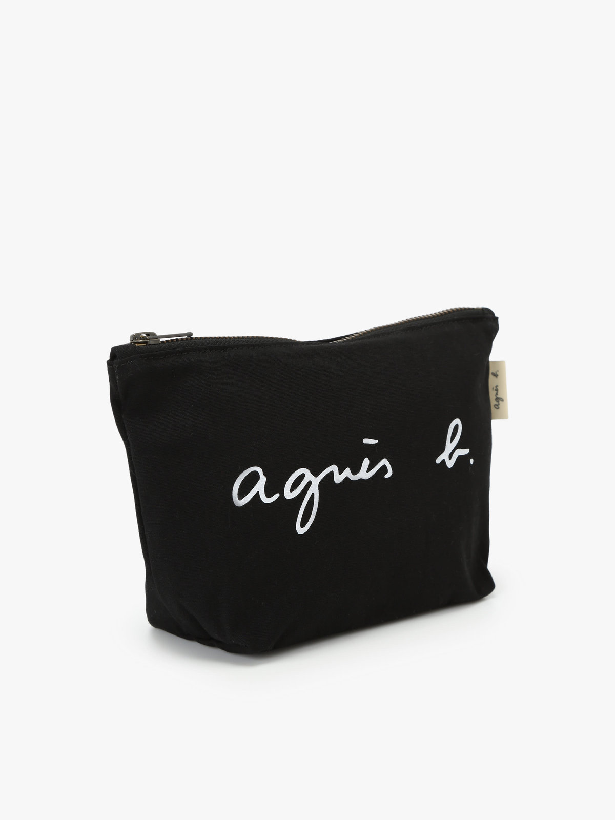 VOYAGE ウィメンズ バッグ＆ウォレット ロゴプリント コットン ポーチ ”Paulette” YAS18-03 ブラック