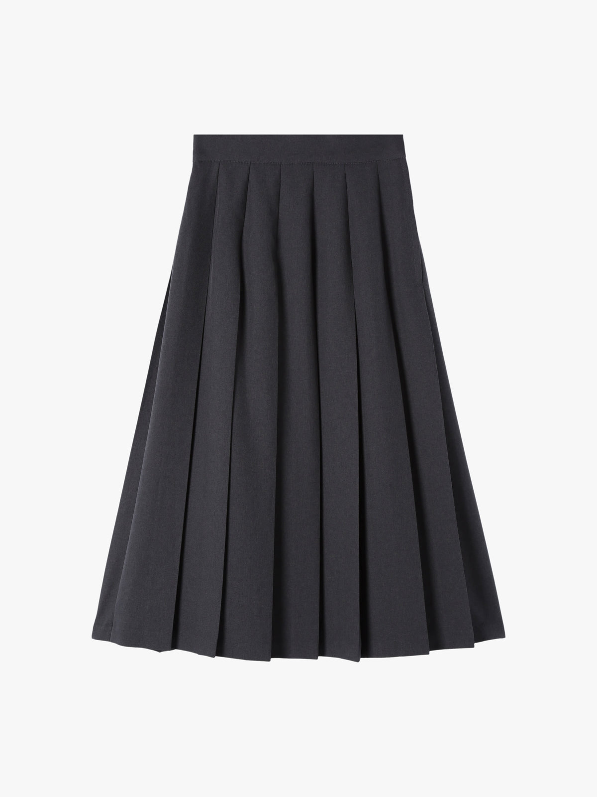 To b. by agnès b. 【Outlet】リノンプリーテッドスカート チャコールグレー