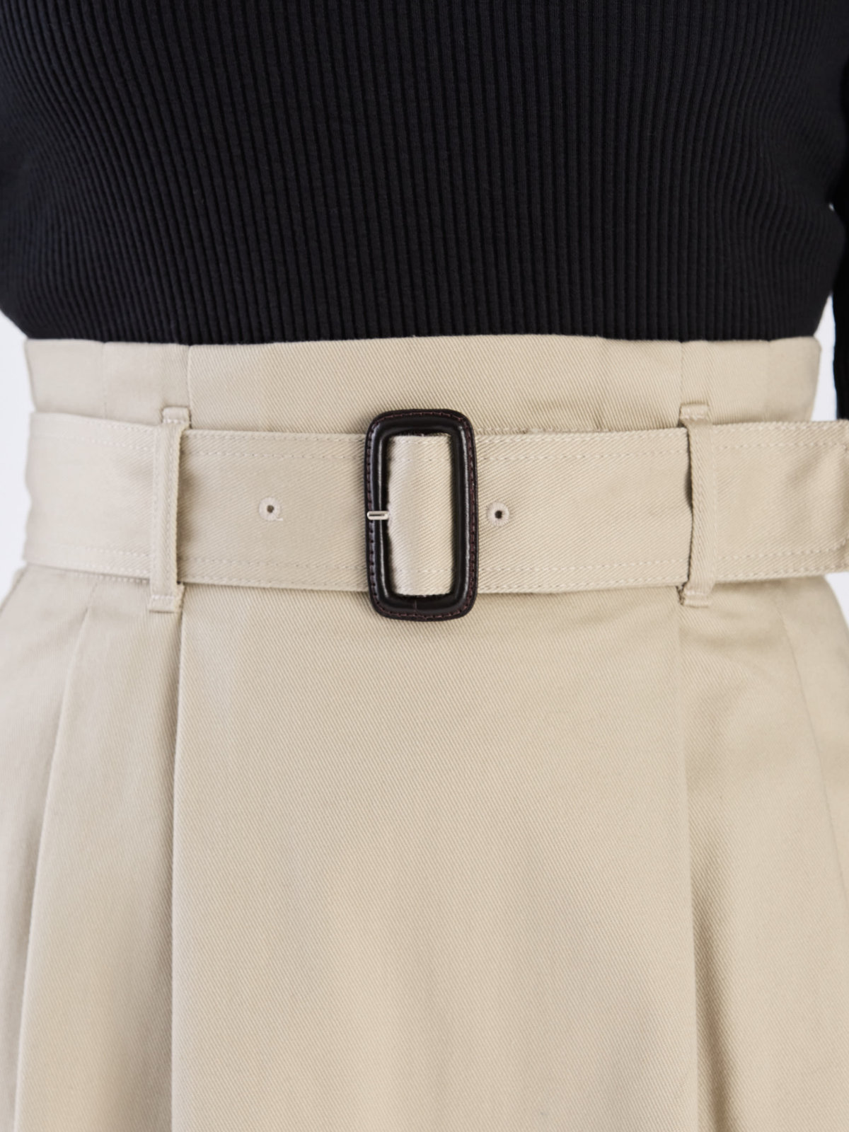 To b. by agnès b. 【Outlet】ツイルトレンチスカート ベージュ