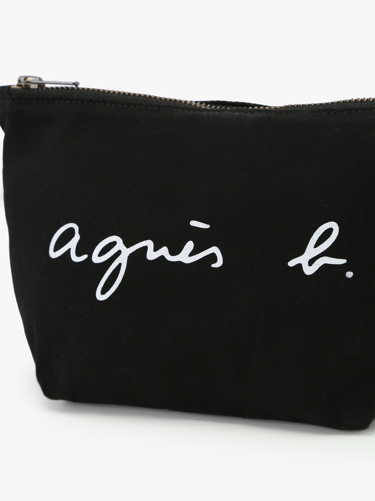 VOYAGE ウィメンズ バッグ＆ウォレット ロゴプリント コットン ポーチ ”Paulette” YAS18-03 ブラック