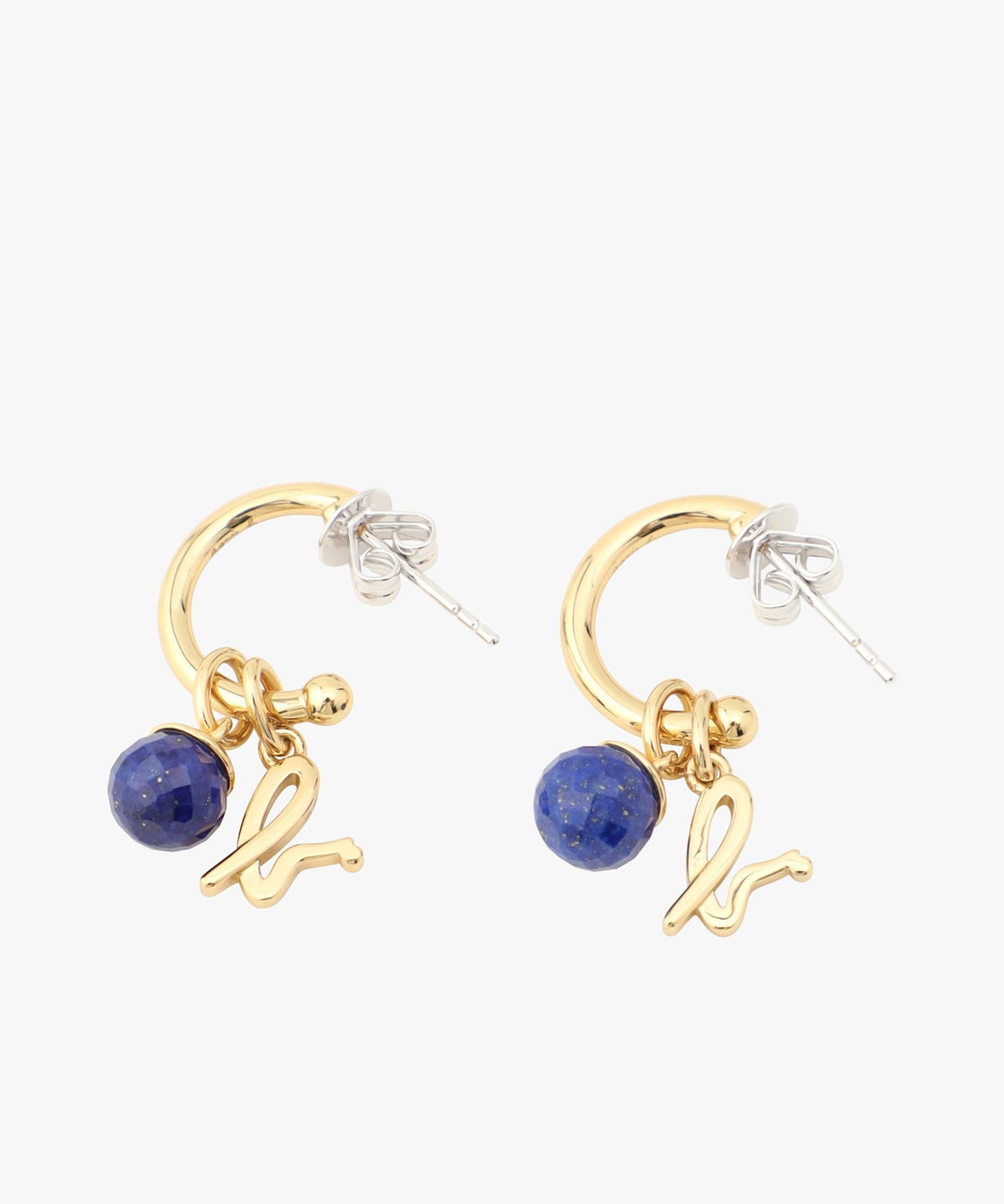 FEMME ウィメンズ ストーンピアス "Lapis Lazuli" ネイビー