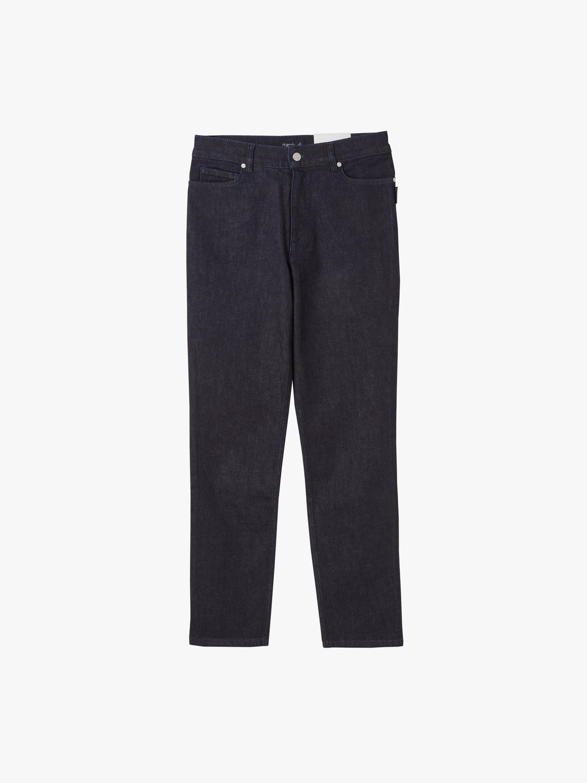 FEMME ウィメンズ デニム ハイウエスト スリム パンツ ネイビー