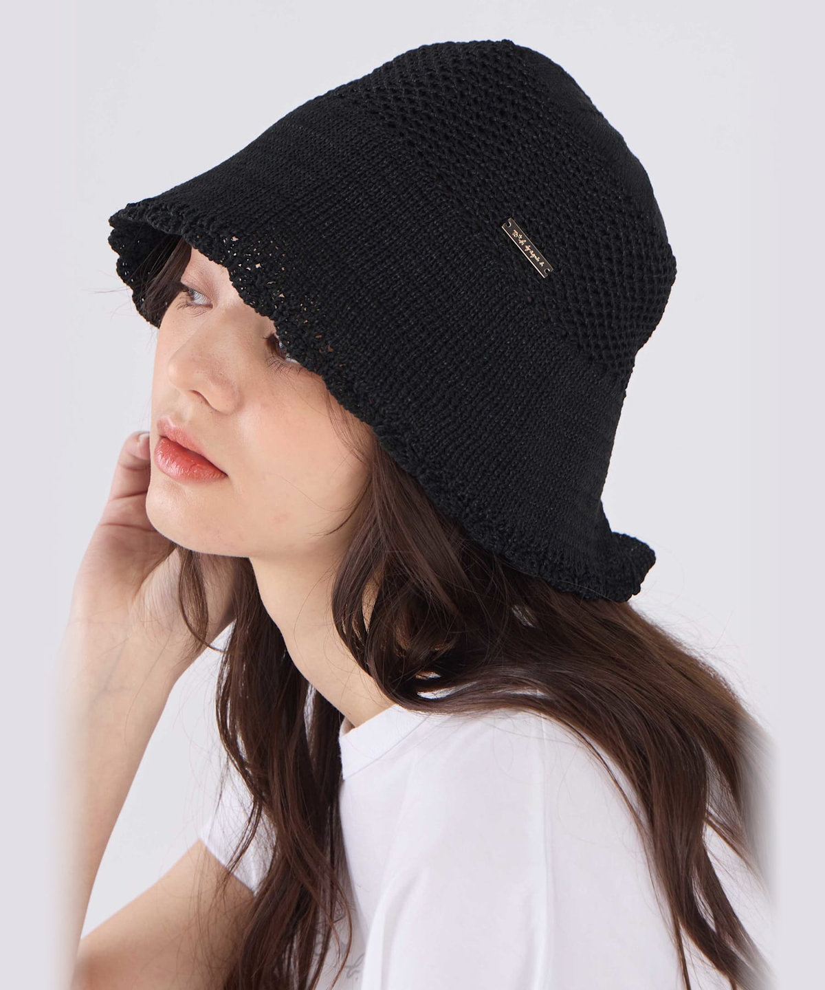 To b. by agnès b. クロシェ ハット ブラック