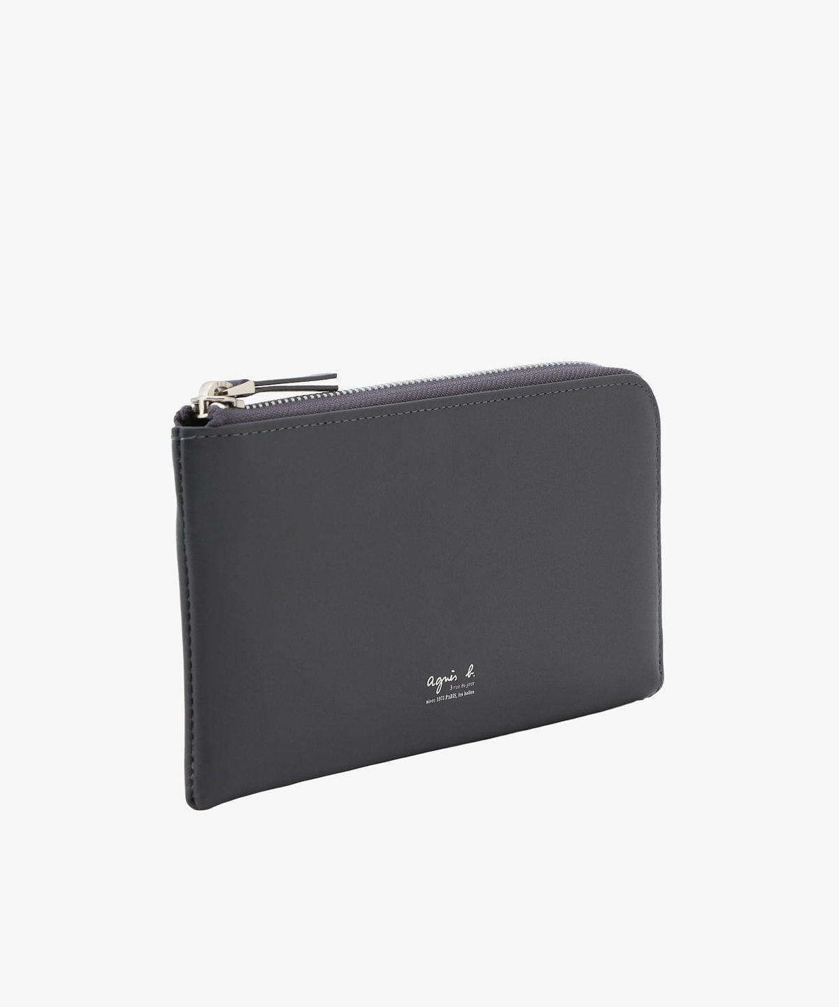VOYAGE メンズ バッグ＆ウォレット レザー ラウンドジップ ロングウォレット "Yvon" ZAH04-08 グレー系その他