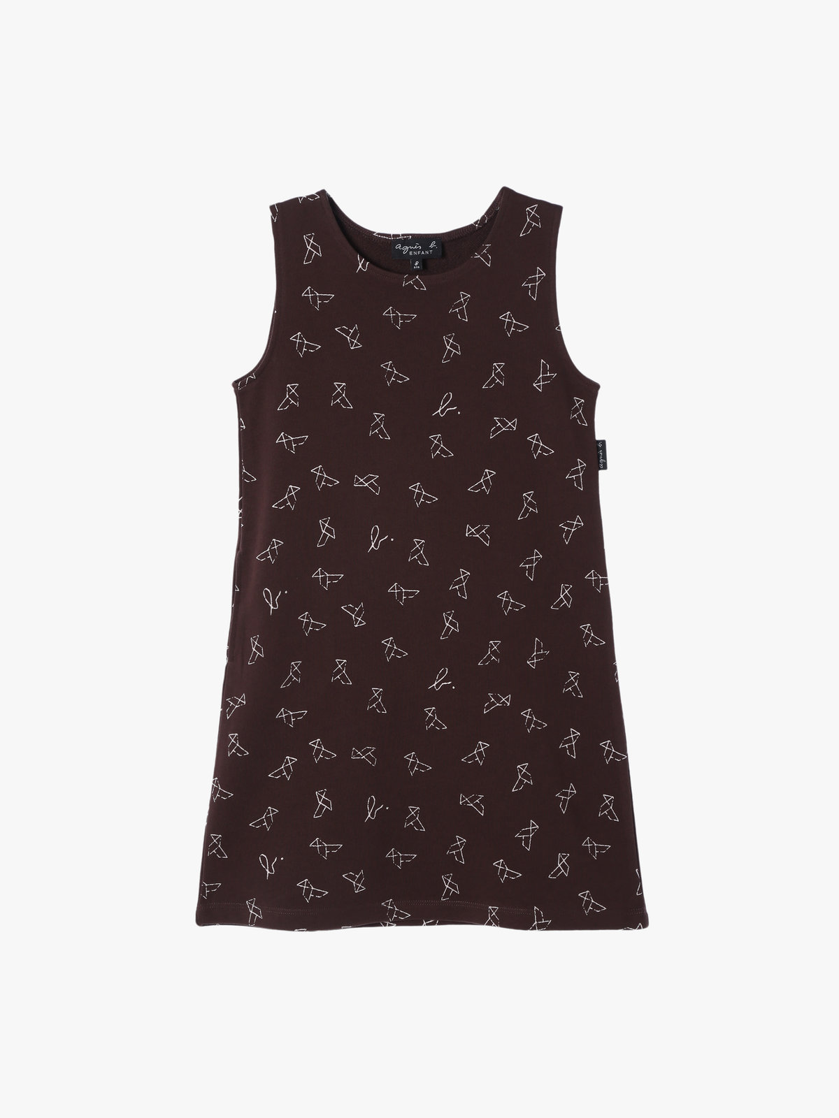 ENFANT ガールズ 【Outlet】キッズ プリント コットン ノースリーブ ワンピース ブラウン系その他