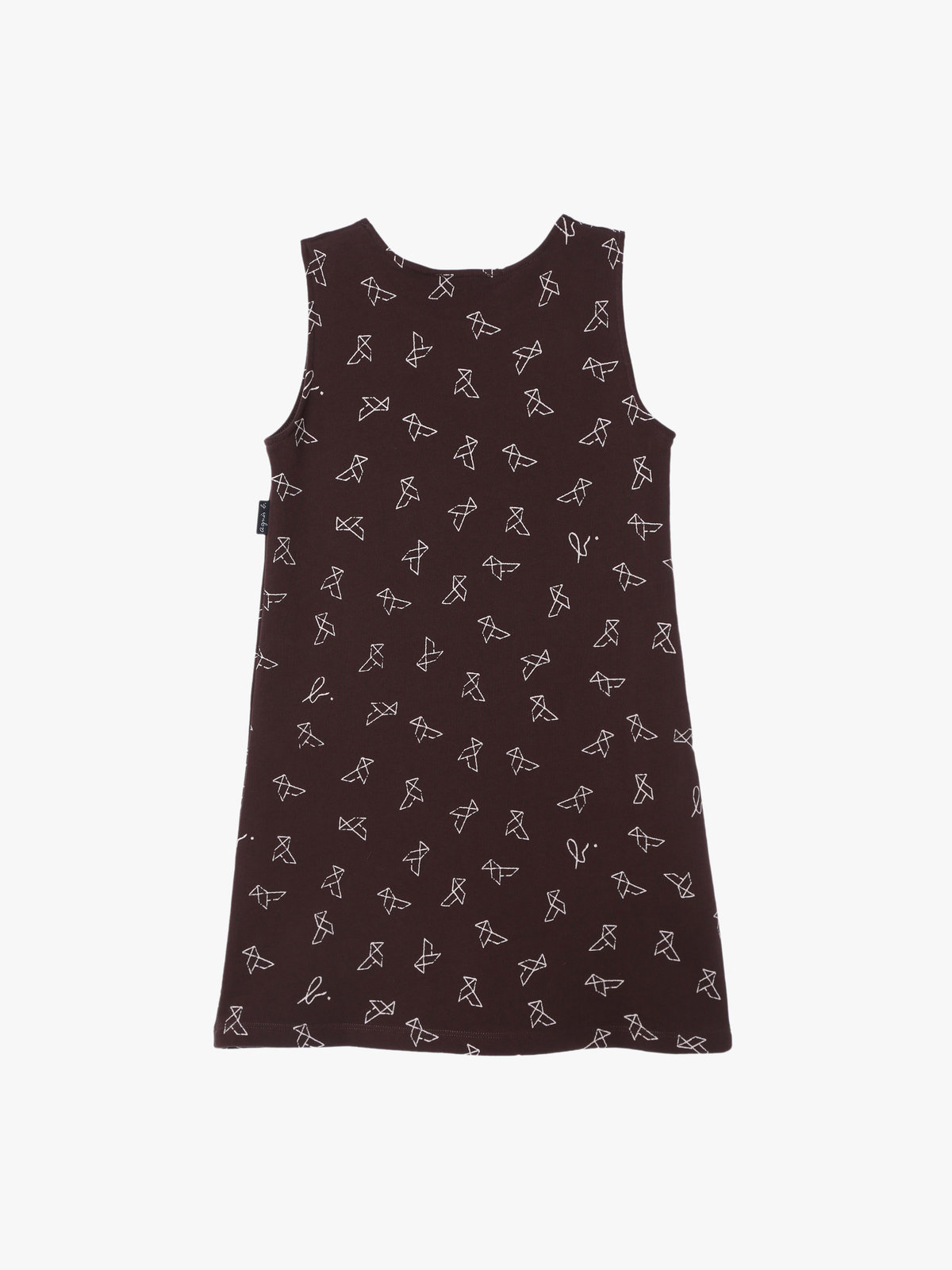 ENFANT ガールズ 【Outlet】キッズ プリント コットン ノースリーブ ワンピース ブラウン系その他