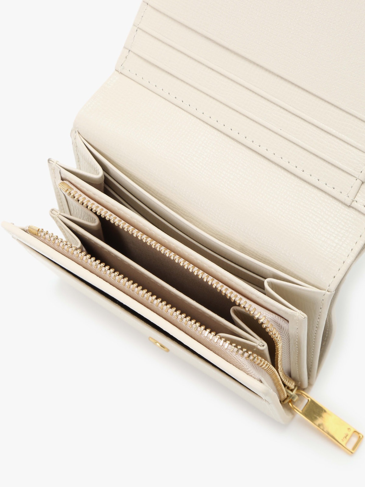 VOYAGE ウィメンズ バッグ＆ウォレット レザー 二つ折り ウォレット ”City” ZAW07-01 オフホワイト