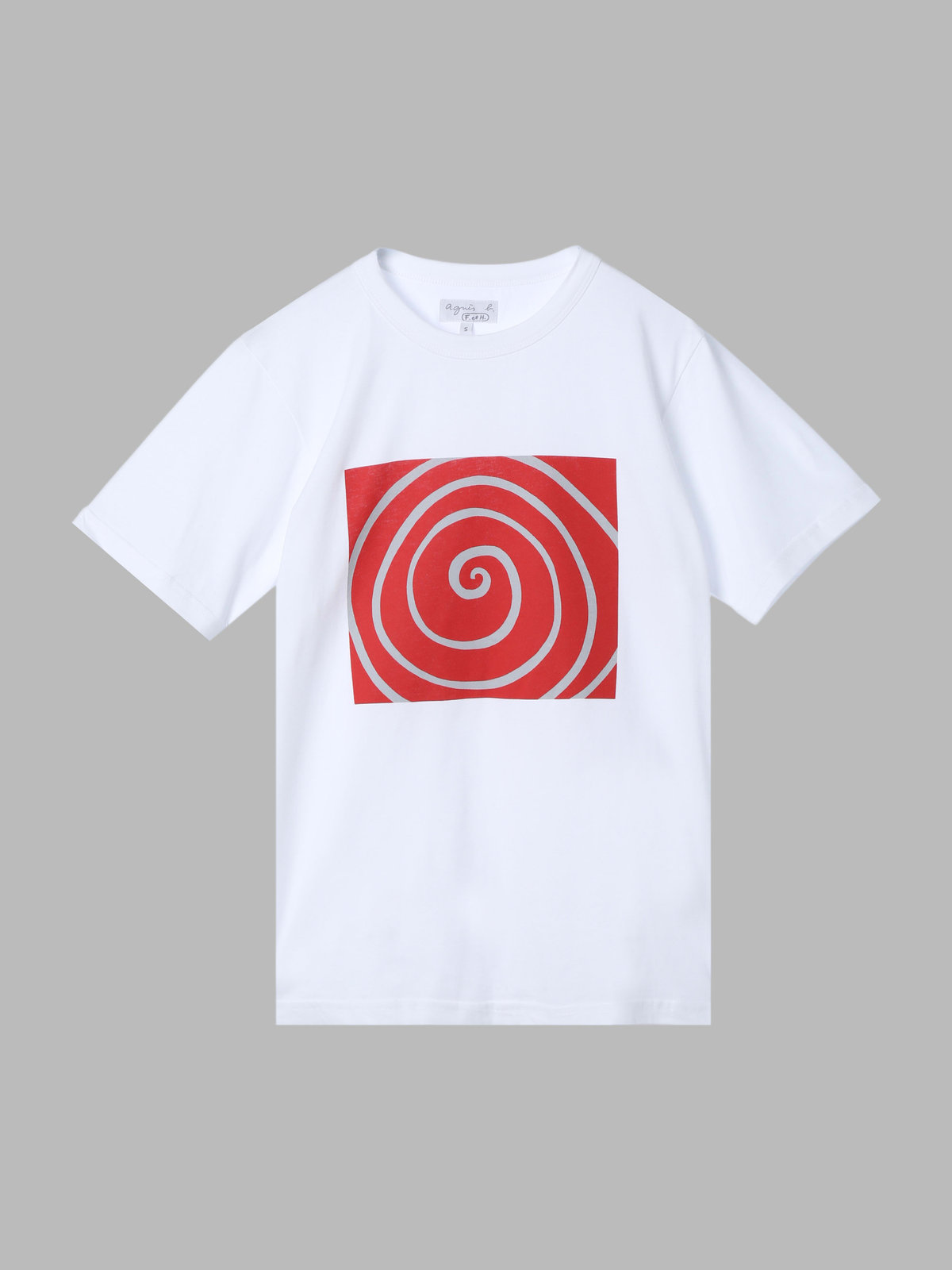 FEMME ウィメンズ プリント コットン 半袖 アーティスト Tシャツ ”Louise Bourgeois” ホワイト