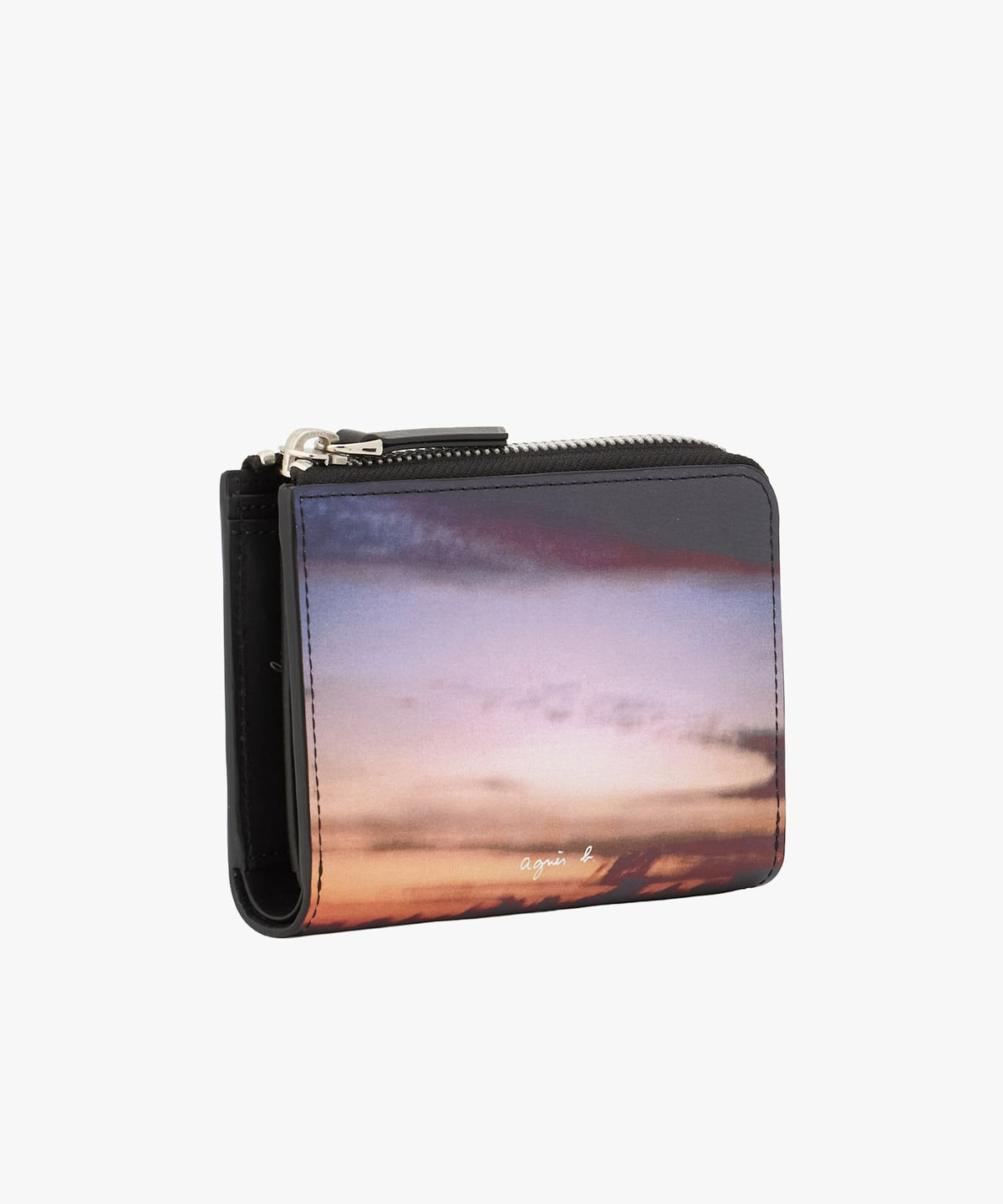 VOYAGE メンズ バッグ＆ウォレット フォトプリント レザー ラウンドジップ ウォレット "Yvon" ZAH04A-05 パープル系その他