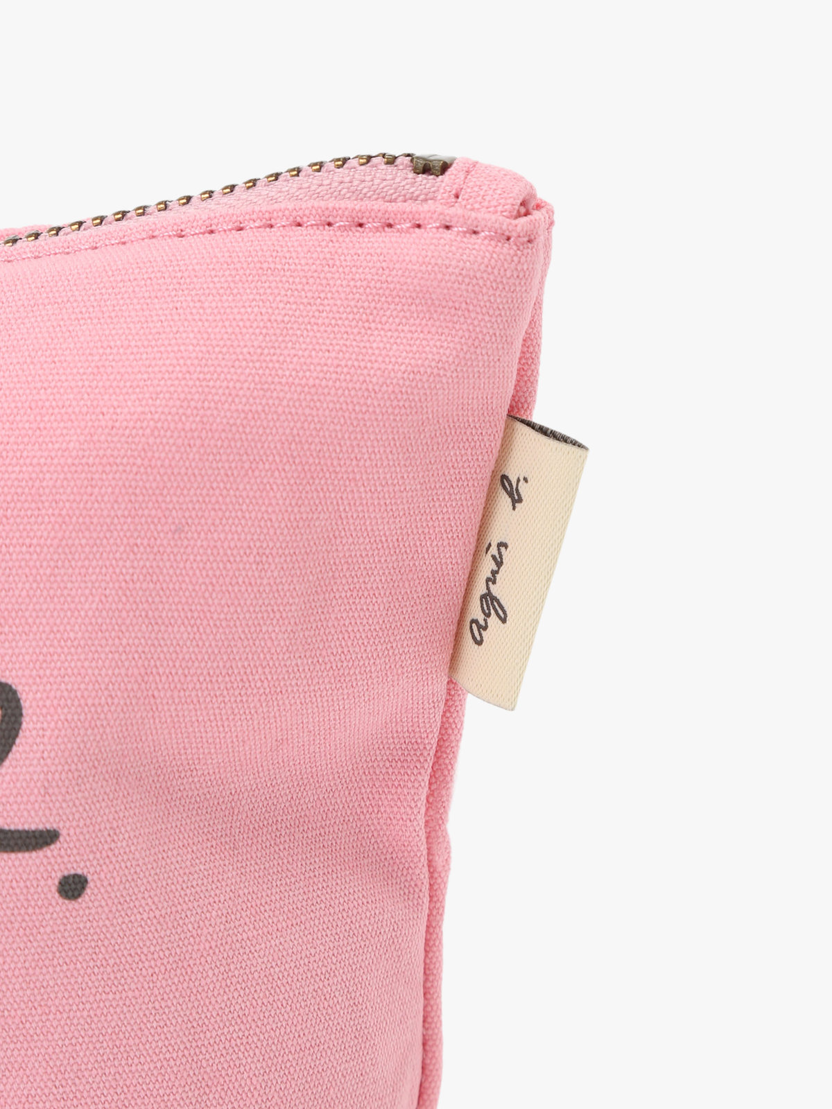 VOYAGE ウィメンズ バッグ＆ウォレット ロゴプリント コットン ポーチ ”Paulette” YAS18-03 ピンク