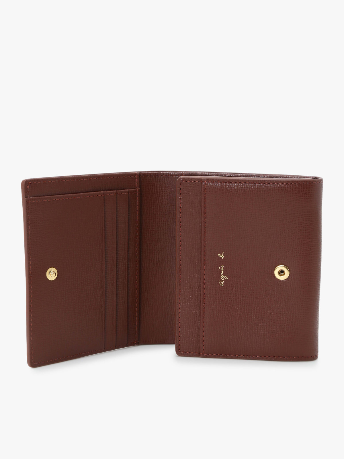 VOYAGE ウィメンズ バッグ＆ウォレット レザー 二つ折り ウォレット ”City” ZAW07-01 ブラウン