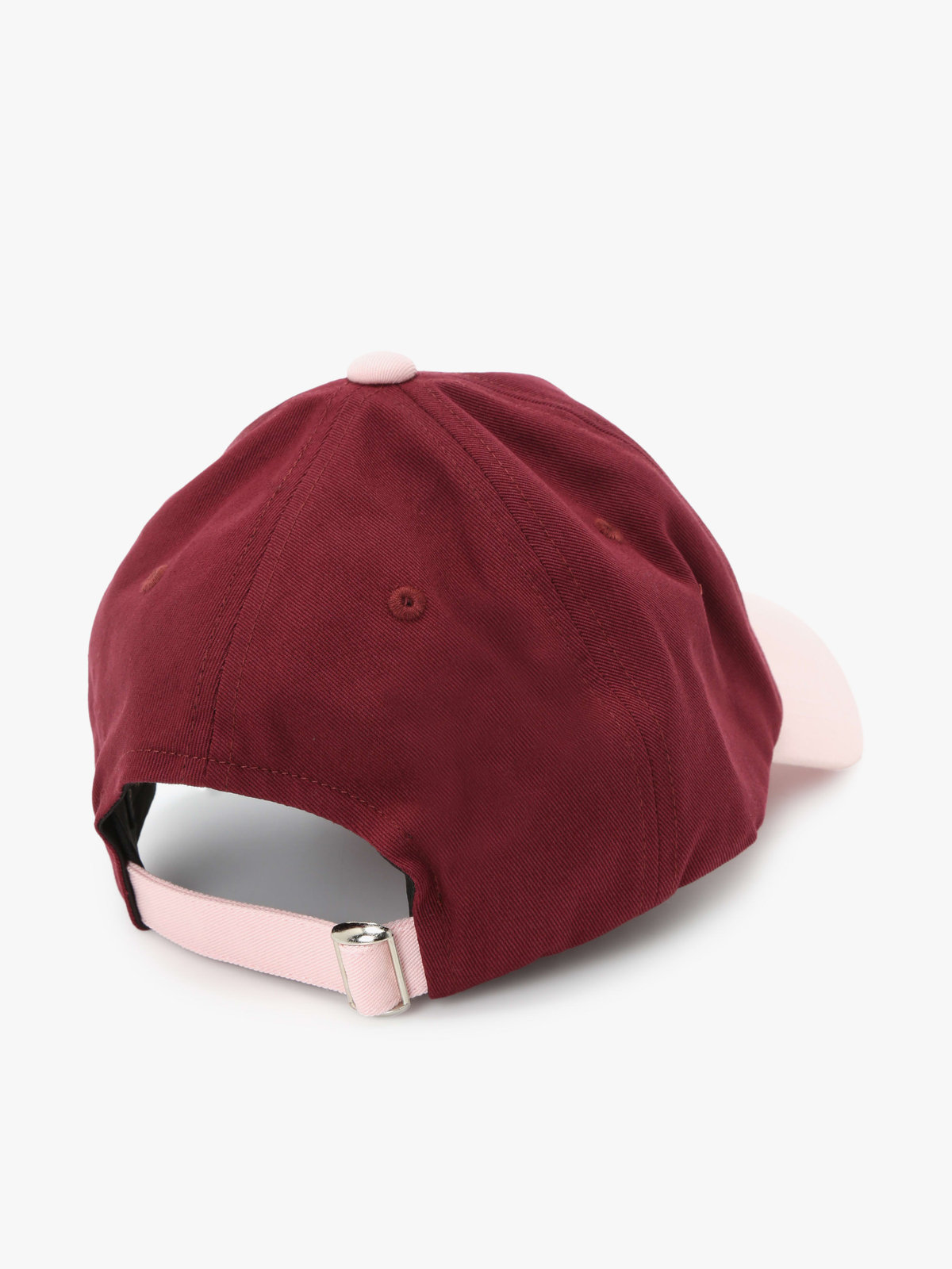 To b. by agnès b. コットン バイカラー キャップ ボルドー