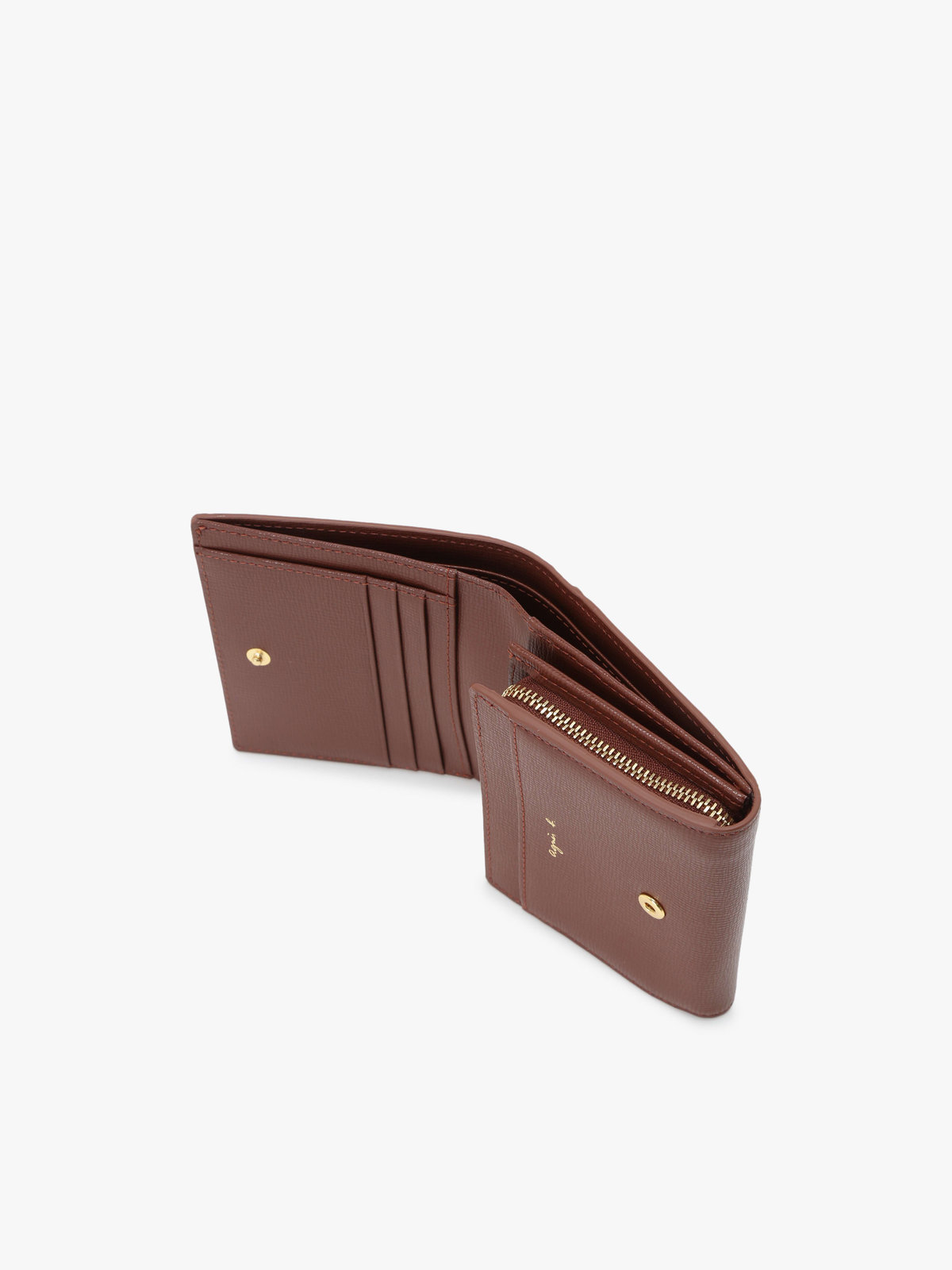 VOYAGE ウィメンズ バッグ＆ウォレット レザー 二つ折り ウォレット ”City” ZAW07-01 ブラウン