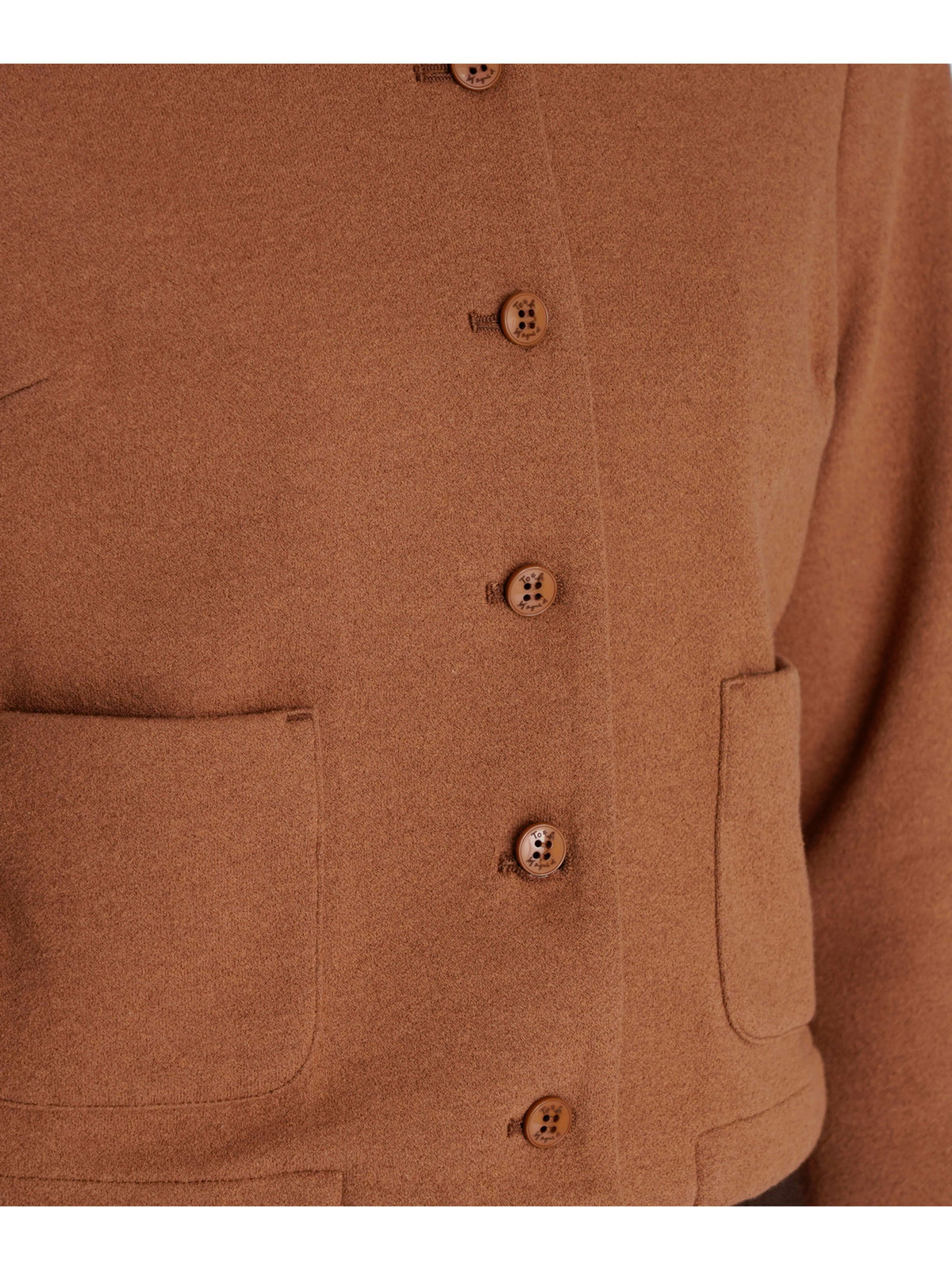 To b. by agnès b. 【Outlet】ノーカラー ジャケット ブラウン